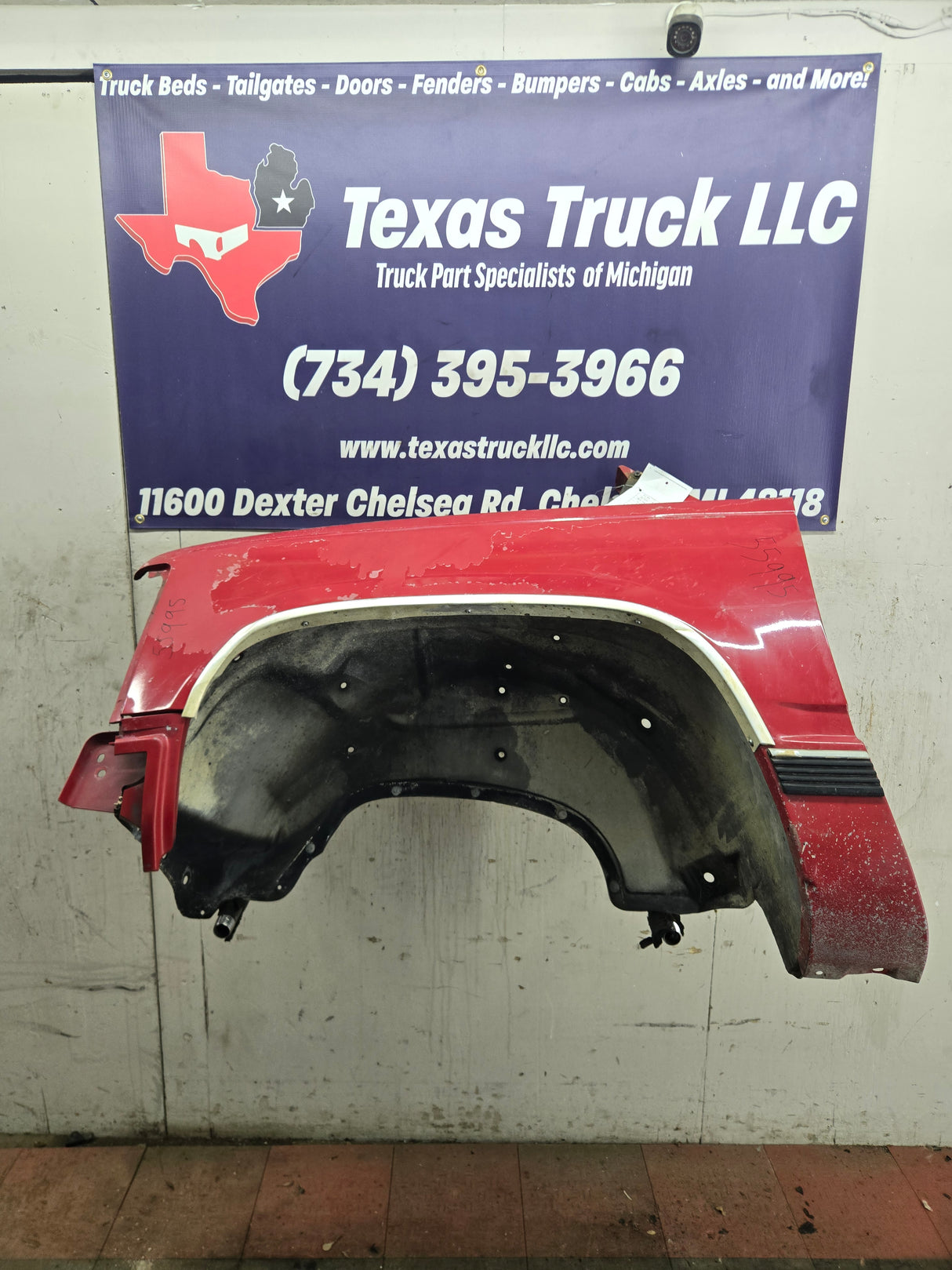 1988-1998 Chevrolet / GMC 1500 2500 3500 Left Hand Driver Side Front Fender - Red