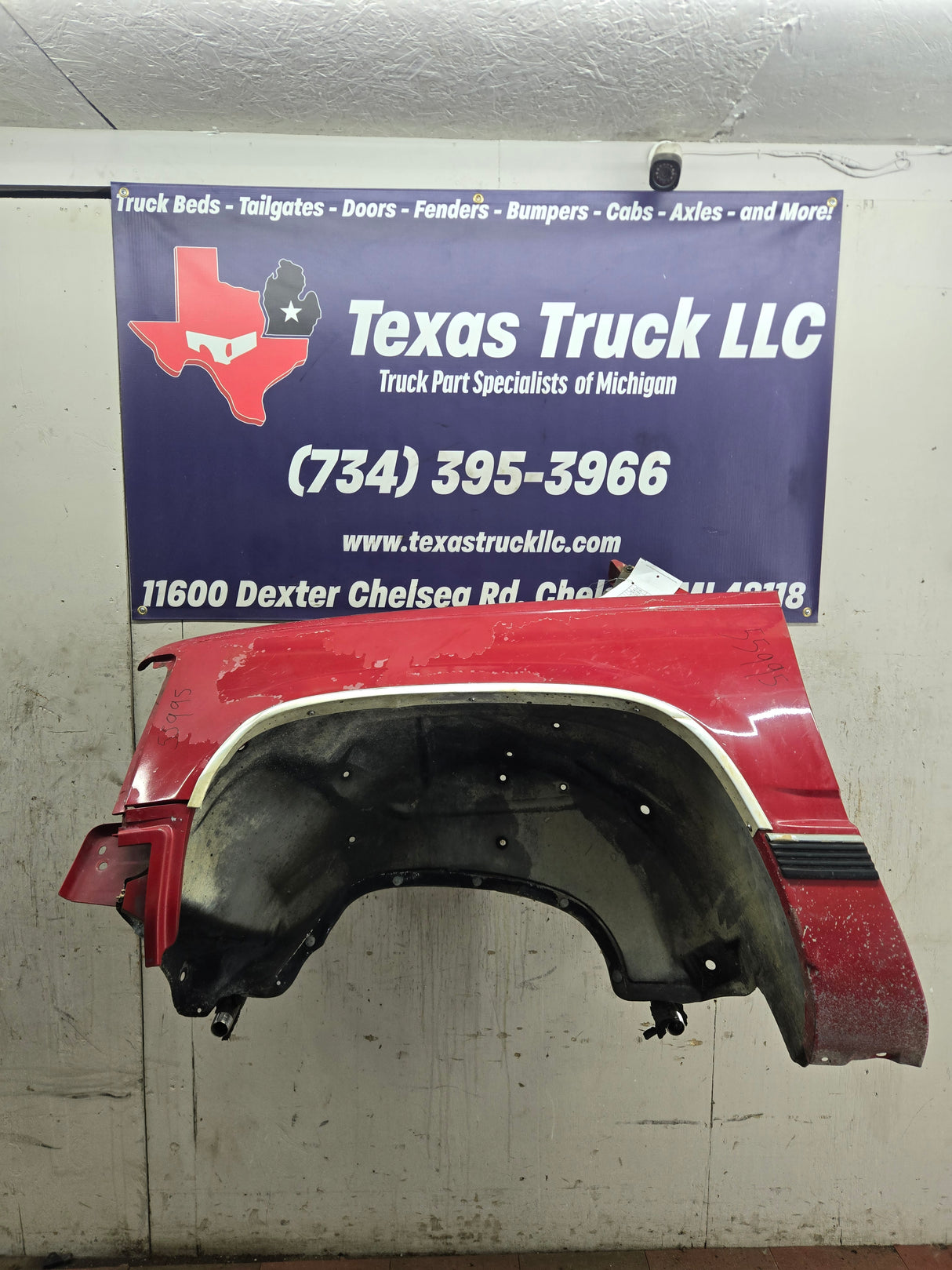 1988-1998 Chevrolet / GMC 1500 2500 3500 Left Hand Driver Side Front Fender - Red