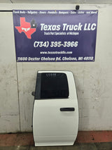 2009-2018 Dodge Ram 4th Gen Driver Rear Quad Cab Door 1500 2500 3500 - White
