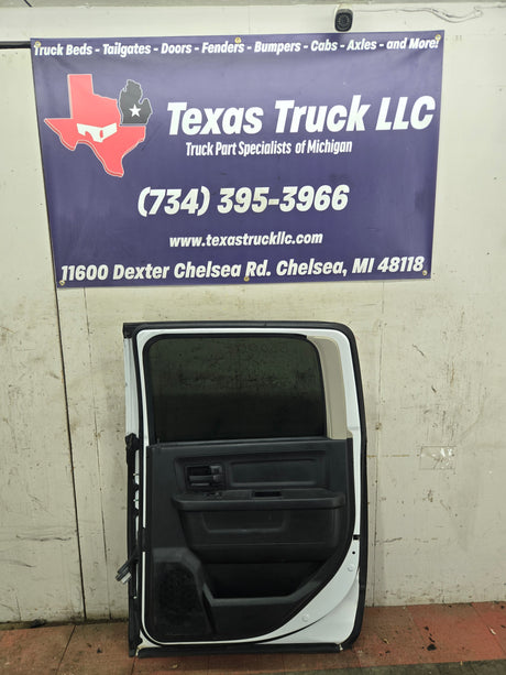 2009-2018 Dodge Ram 4th Gen Passenger Side Rear CREW Cab Door 1500 2500 3500 4500 5500 - White