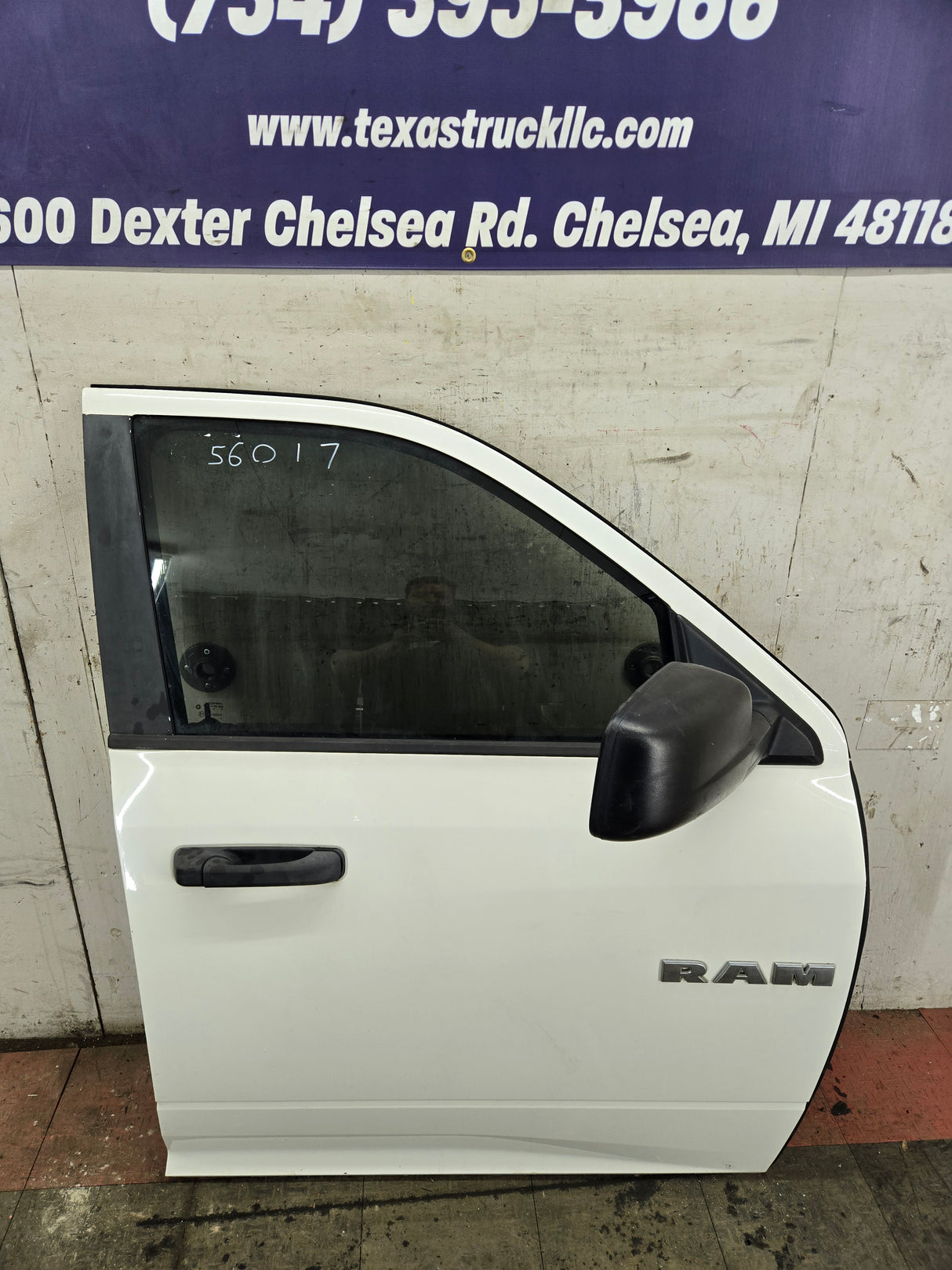 2009-2018 Dodge Ram 4th Gen Passenger Side RH Front Quad Crew Cab Door 1500 2500 3500 4500 5500 - Bright White
