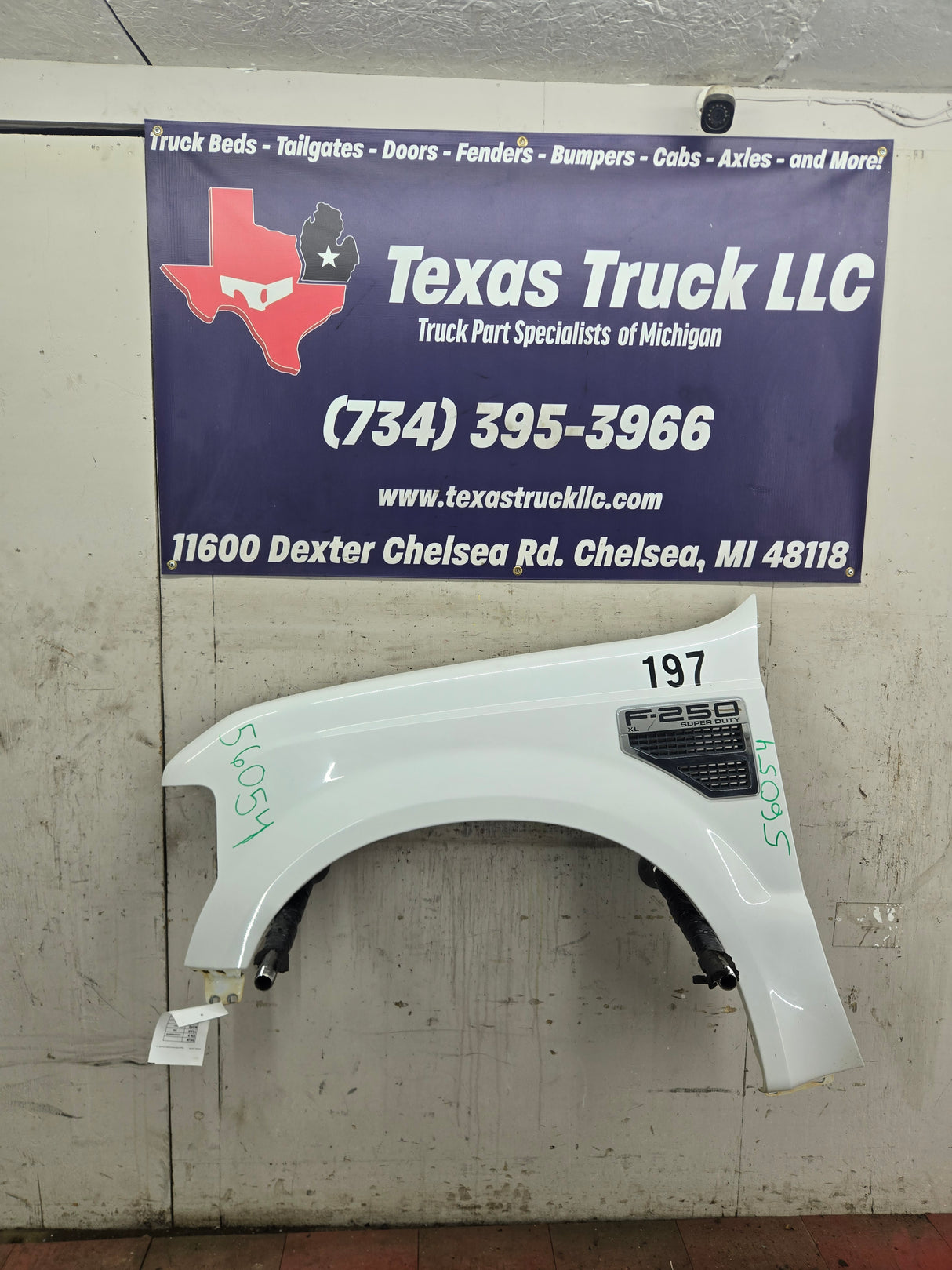 2008-2010 Ford Super Duty F250 F350 LH Driver Side Fender - Oxford White