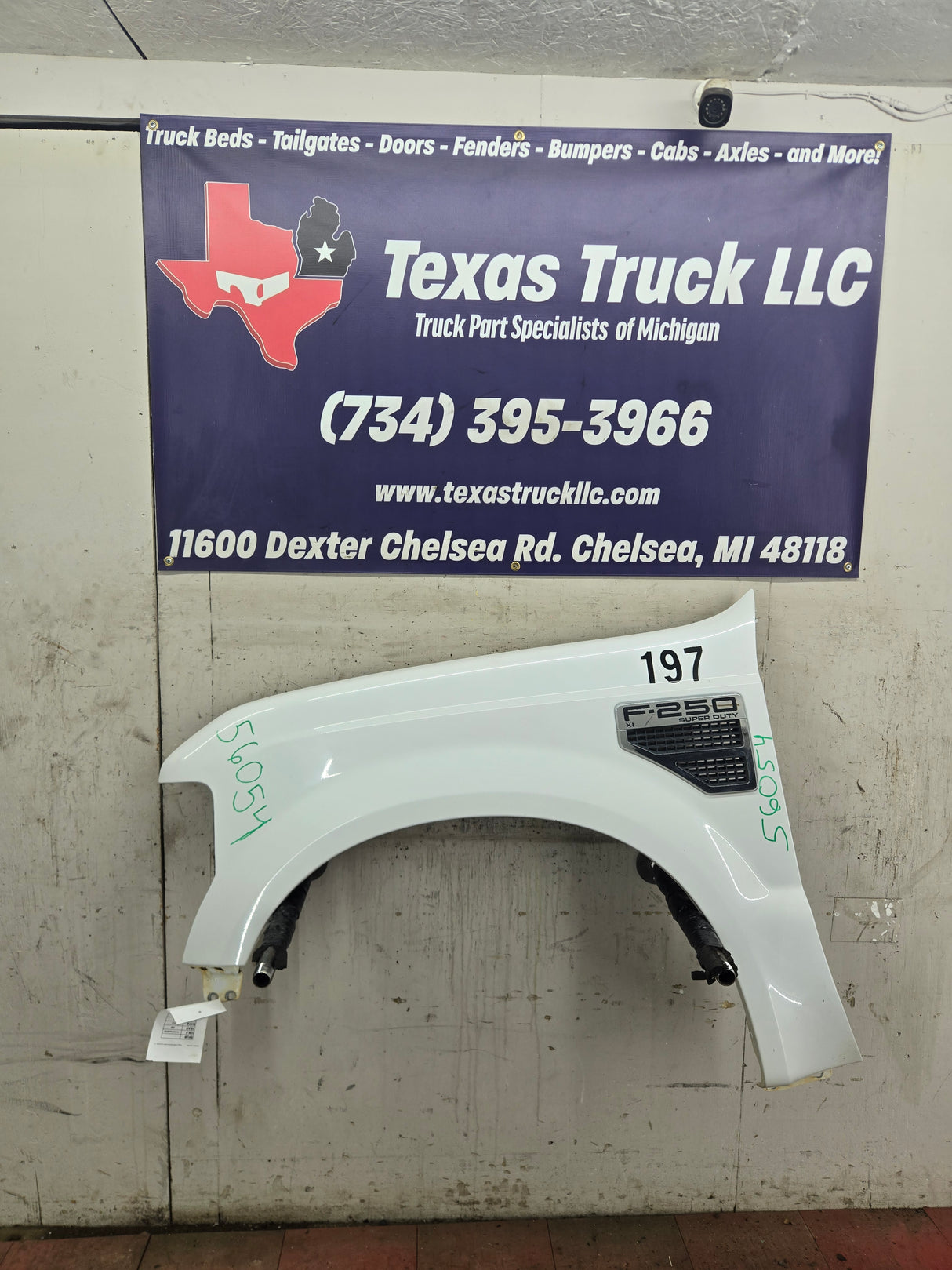 2008-2010 Ford Super Duty F250 F350 LH Driver Side Fender - Oxford White