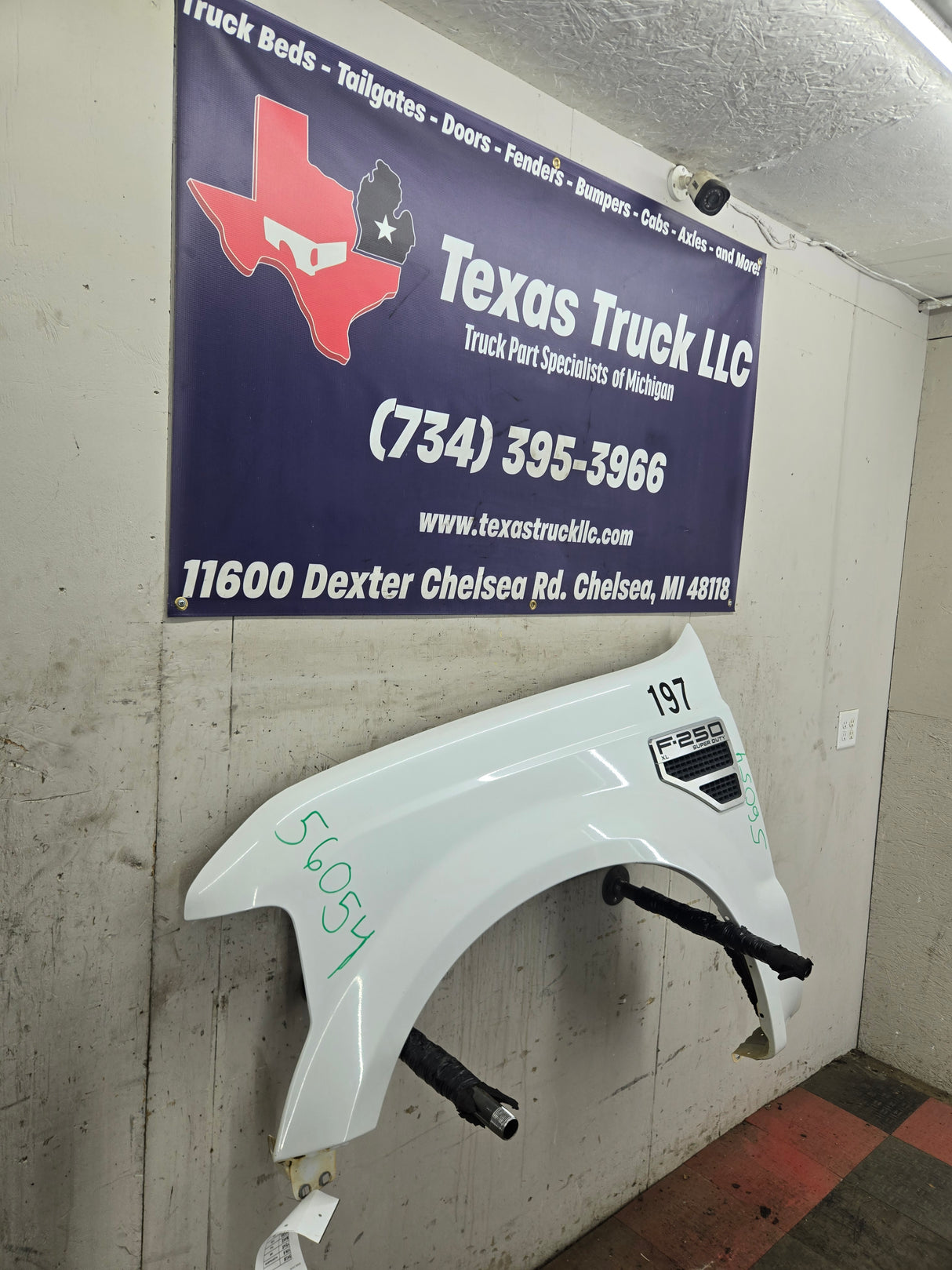 2008-2010 Ford Super Duty F250 F350 LH Driver Side Fender - Oxford White