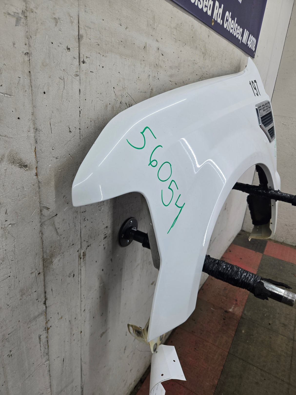 2008-2010 Ford Super Duty F250 F350 LH Driver Side Fender - Oxford White