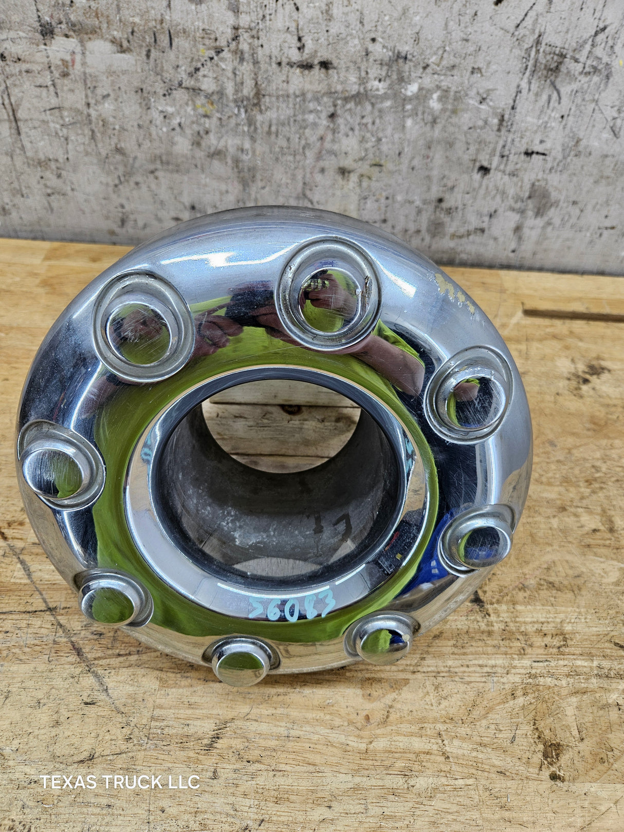 2008-2016 Ford Super Duty F350 Front DUALLY Hub Cap Chrome Center Cap 4x4 8 LUG