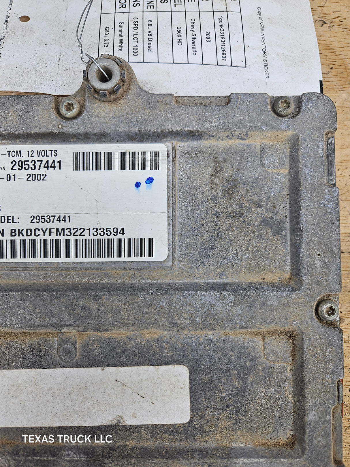 2003 Chevrolet Silverado 2500 3500 6.6L TCM 29537441