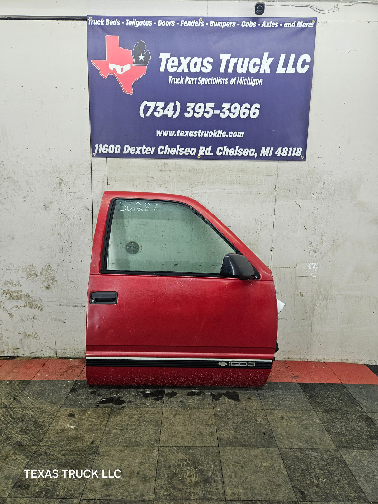 1988-2000 Chevrolet Silverado Suburban GMC Sierra RH Front Passenger Door - Red