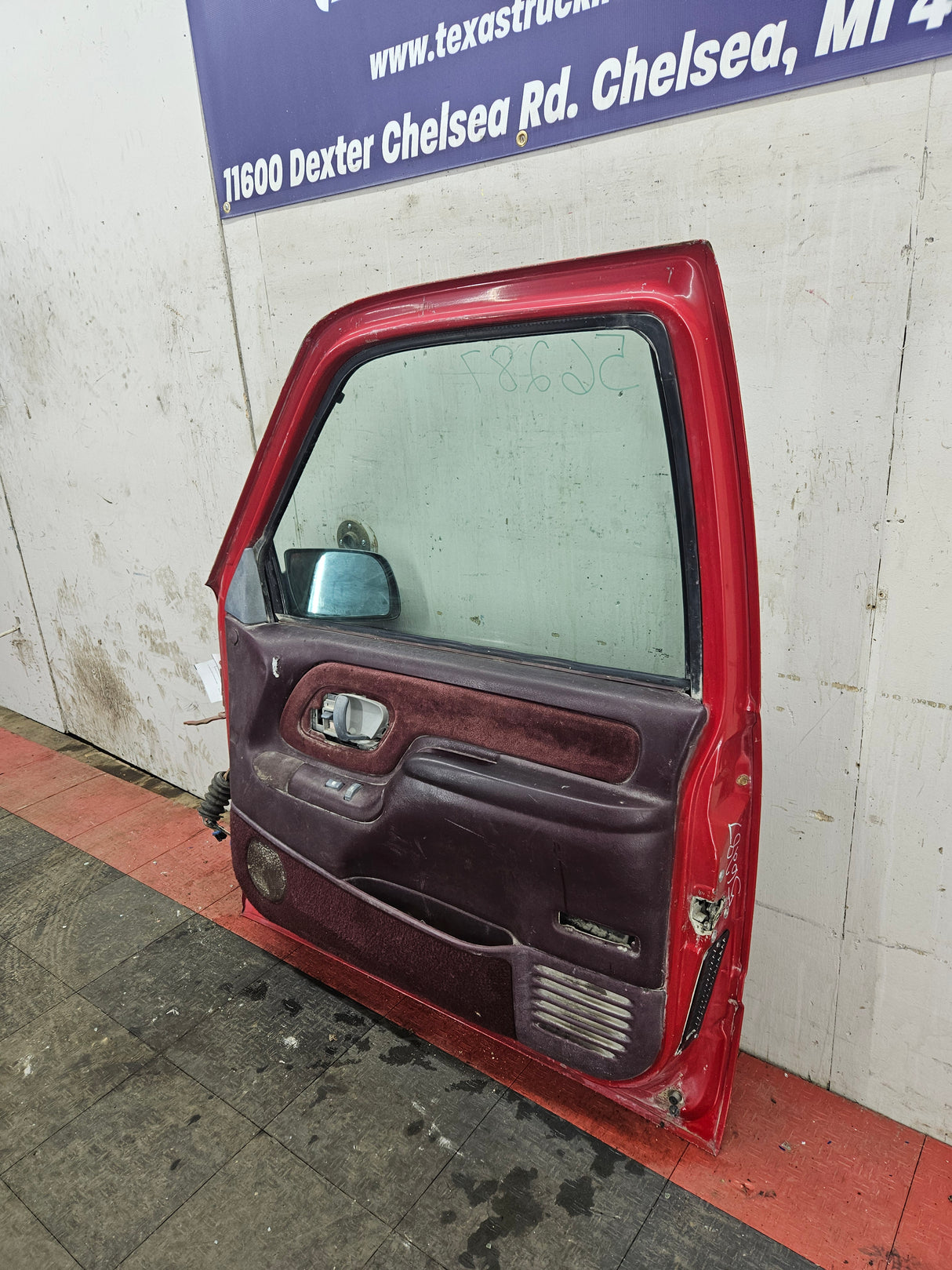 1988-2000 Chevrolet Silverado Suburban GMC Sierra RH Front Passenger Door - Red