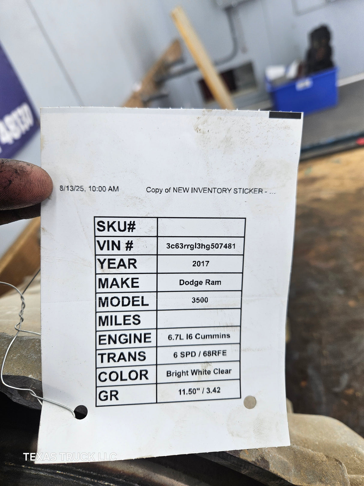 2011-2018 68RFE Automatic Transmission 4wd Dodge 2500 3500 Cummins 6.7L CORE
