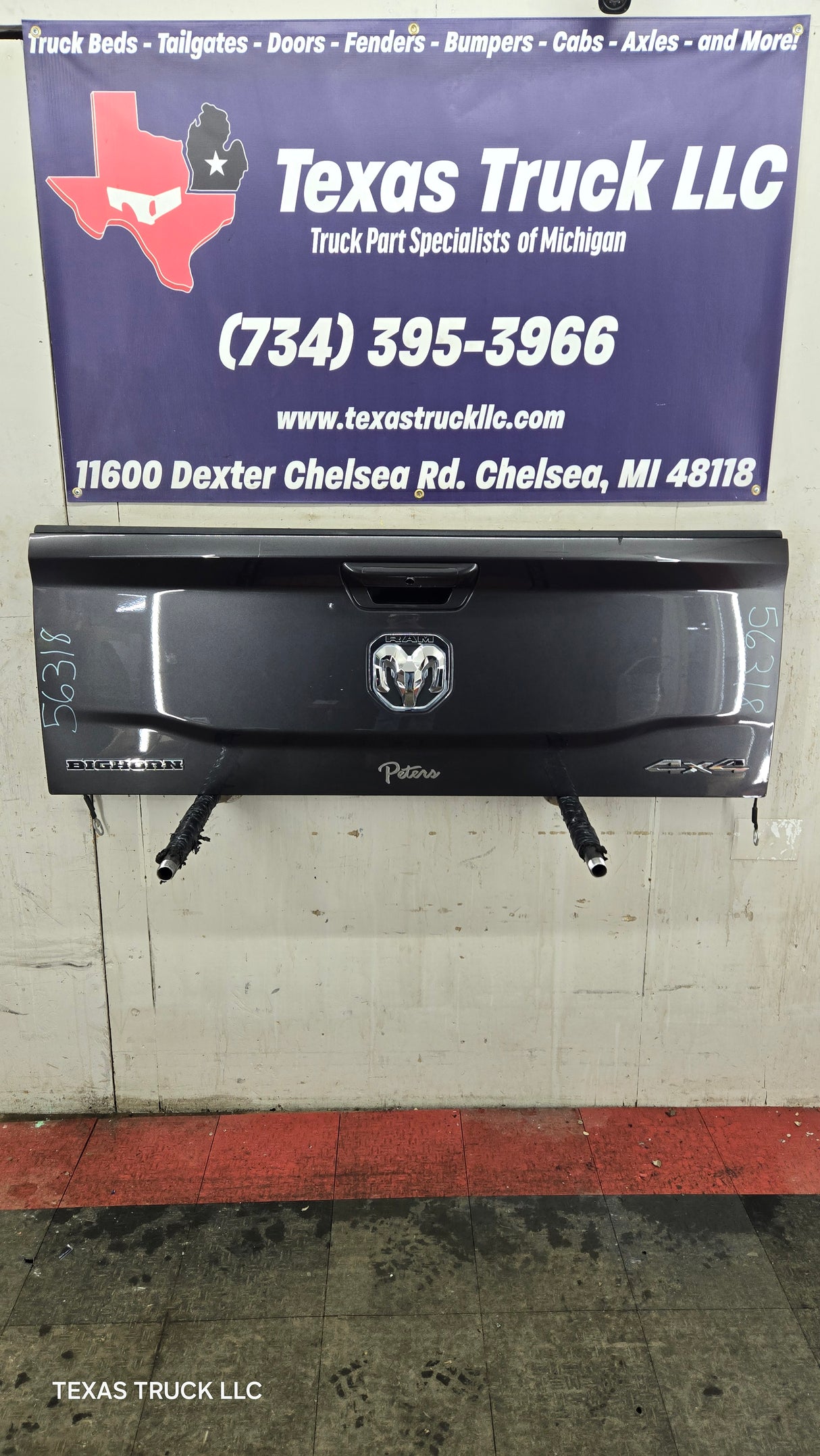 2019-2025 Dodge Ram 2500 3500 4500 5th Gen Tailgate - Grey