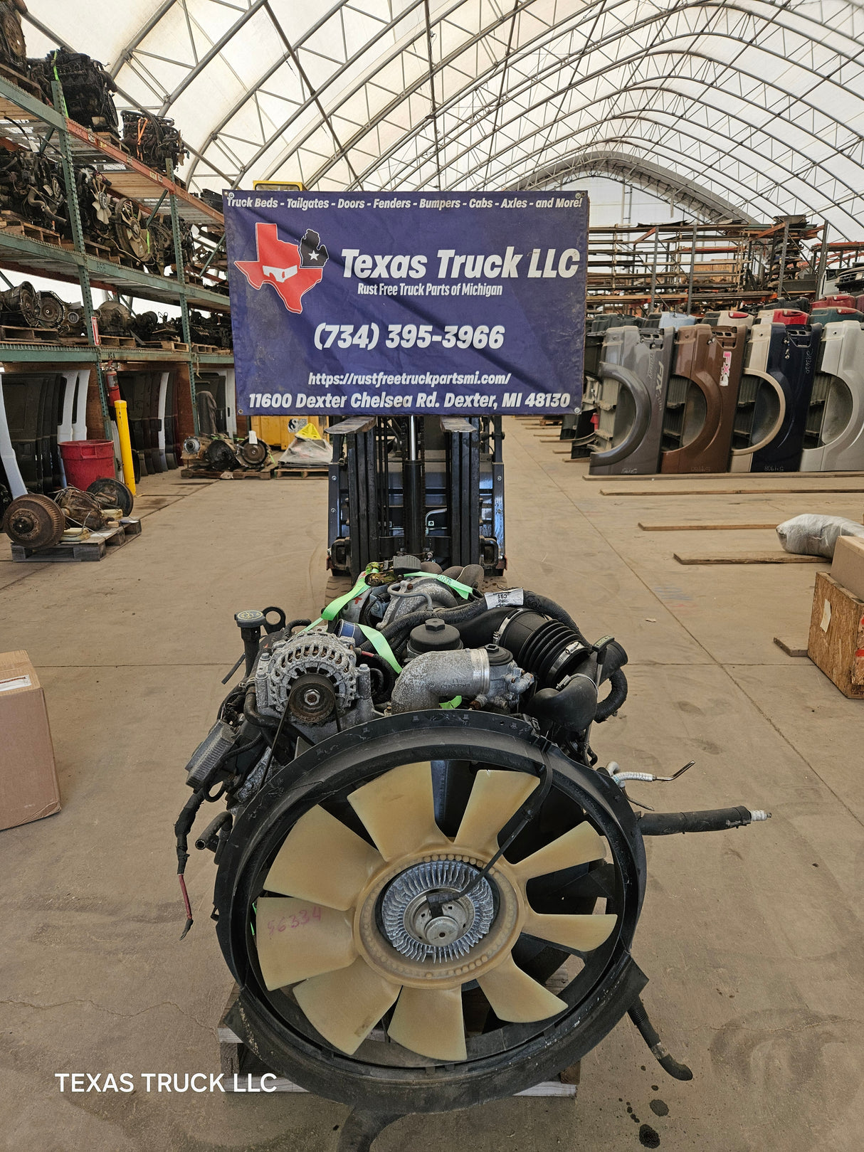 2005-2007 Ford 6.0L Power Stroke Diesel CORE Engine Assembly 47k Miles