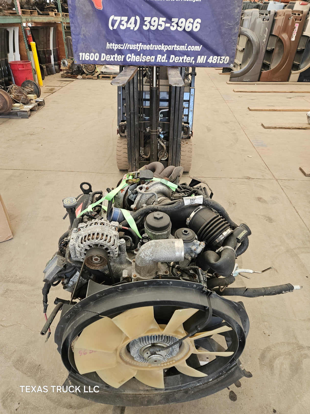 2005-2007 Ford 6.0L Power Stroke Diesel CORE Engine Assembly 47k Miles