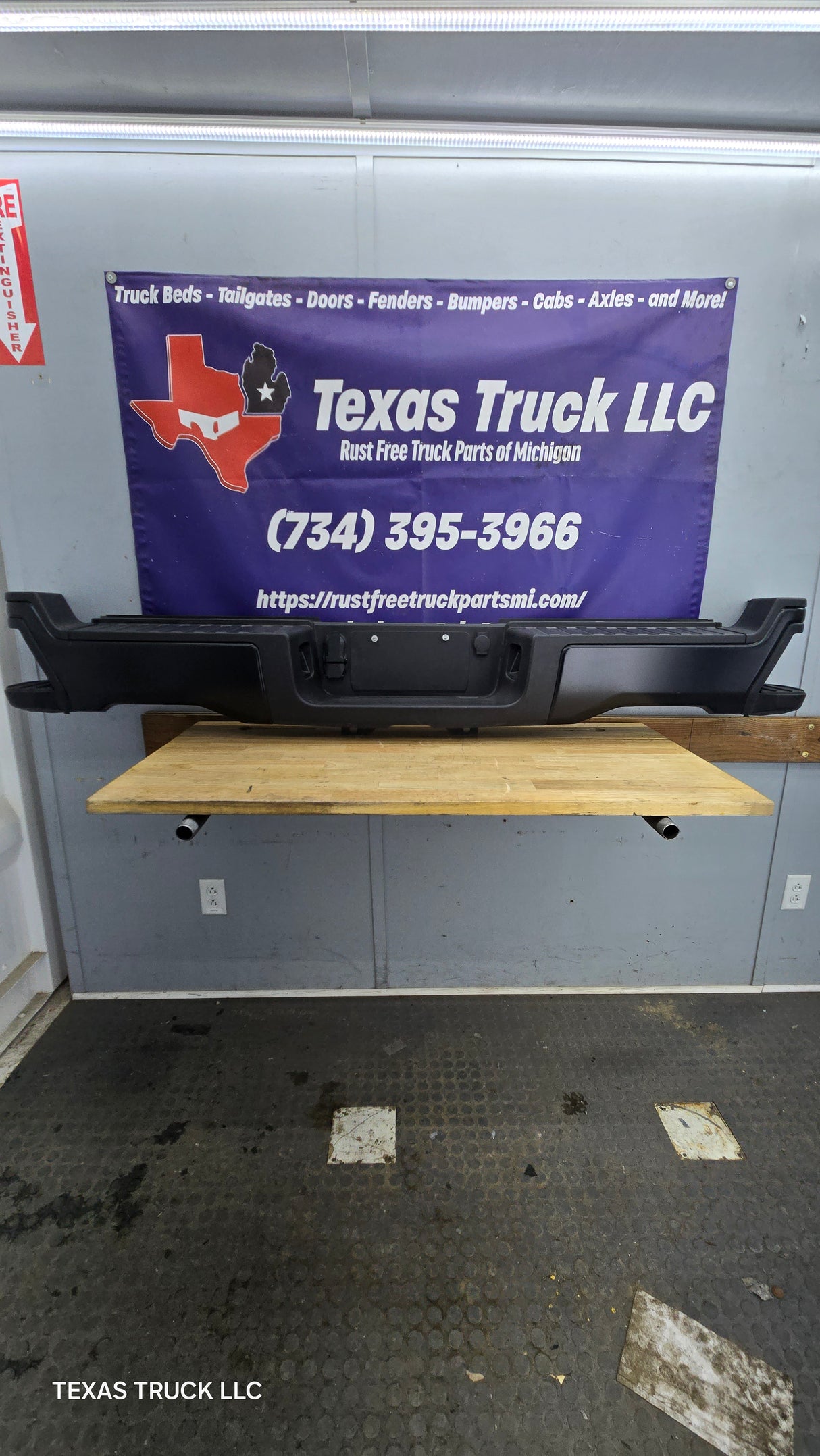 2023-2025 Ford Super Duty Rear Bumper F250 F350 F450 F550 - Black