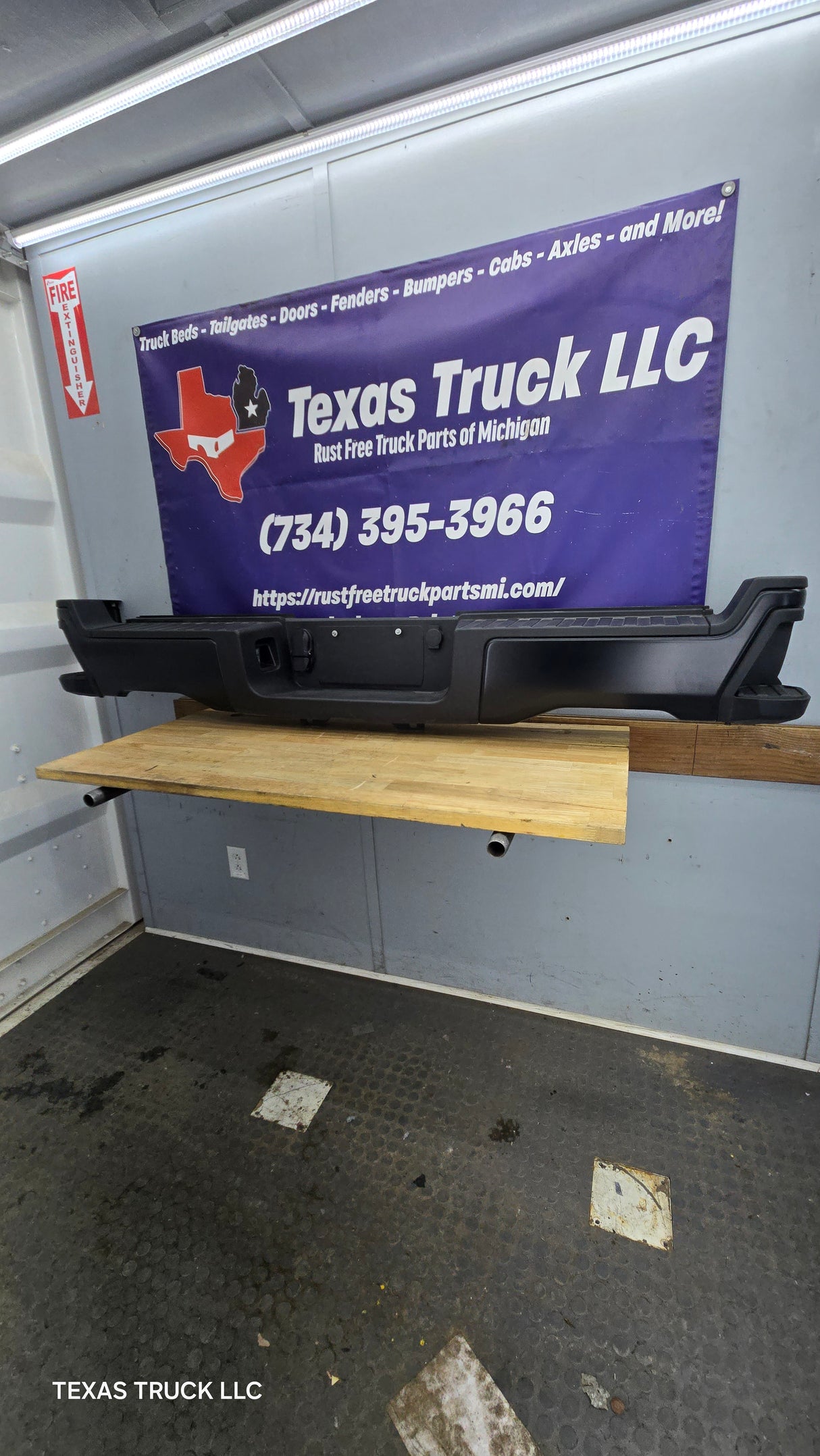 2023-2025 Ford Super Duty Rear Bumper F250 F350 F450 F550 - Black