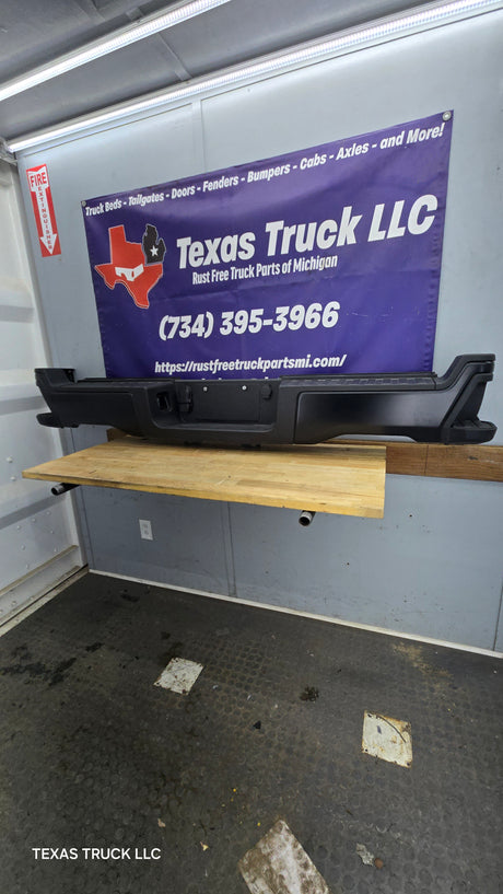 2023-2025 Ford Super Duty Rear Bumper F250 F350 F450 F550 - Black