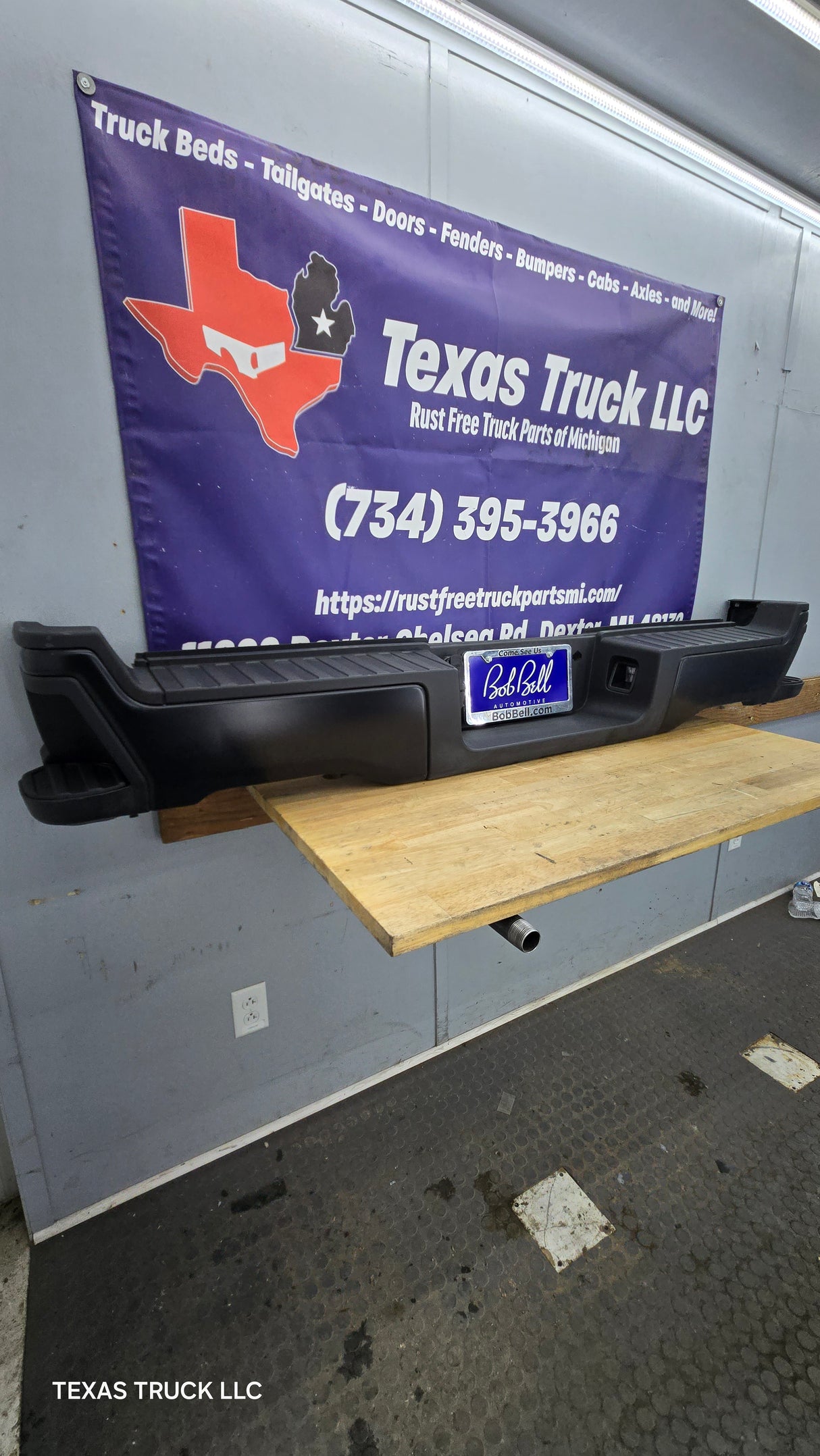 2023-2025 Ford Super Duty Rear Bumper F250 F350 F450 F550 - Black