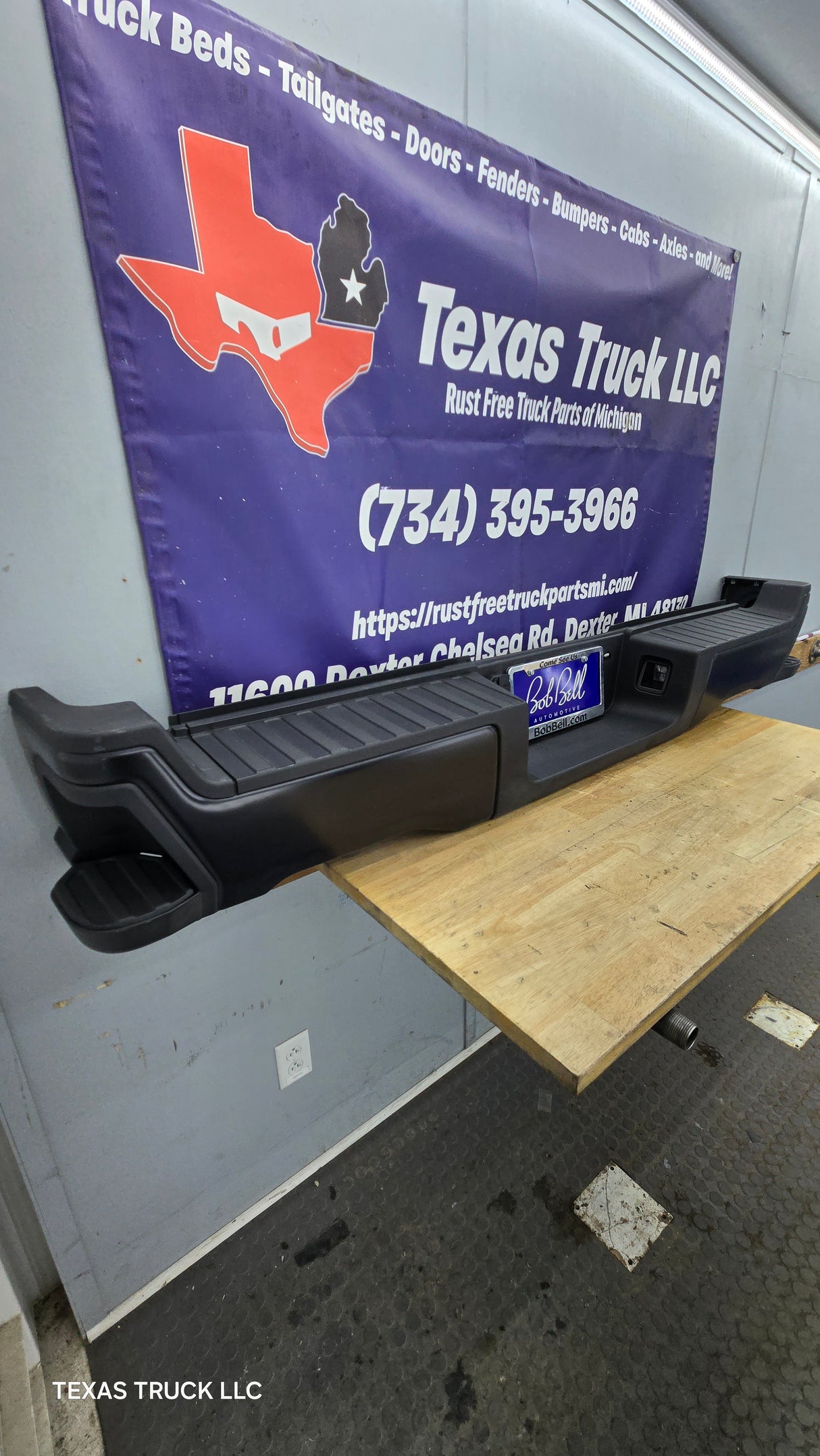 2023-2025 Ford Super Duty Rear Bumper F250 F350 F450 F550 - Black