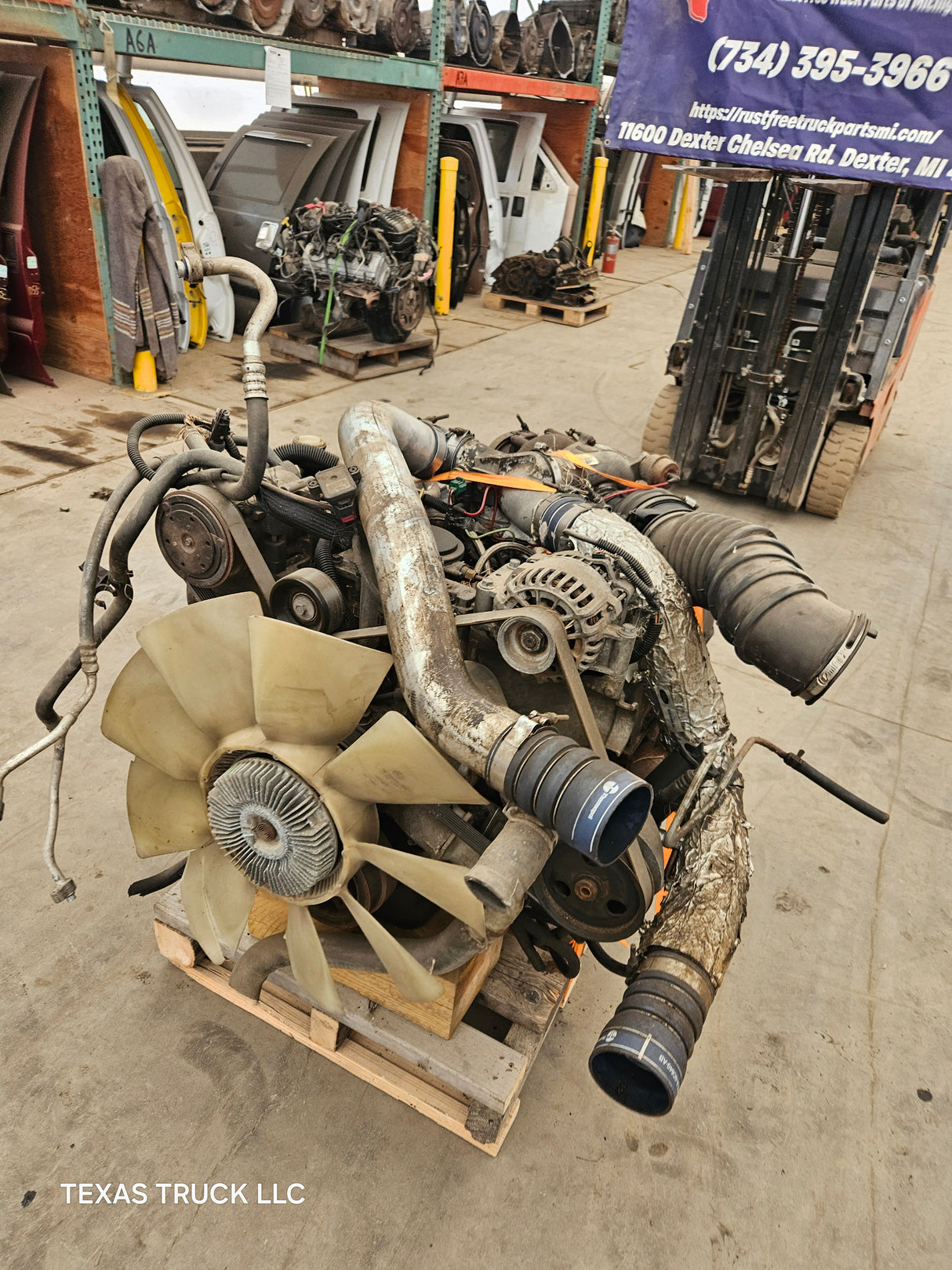 1999-2003 7.3L Power Stroke Diesel Engine Ford Super Duty Runs needs injectors