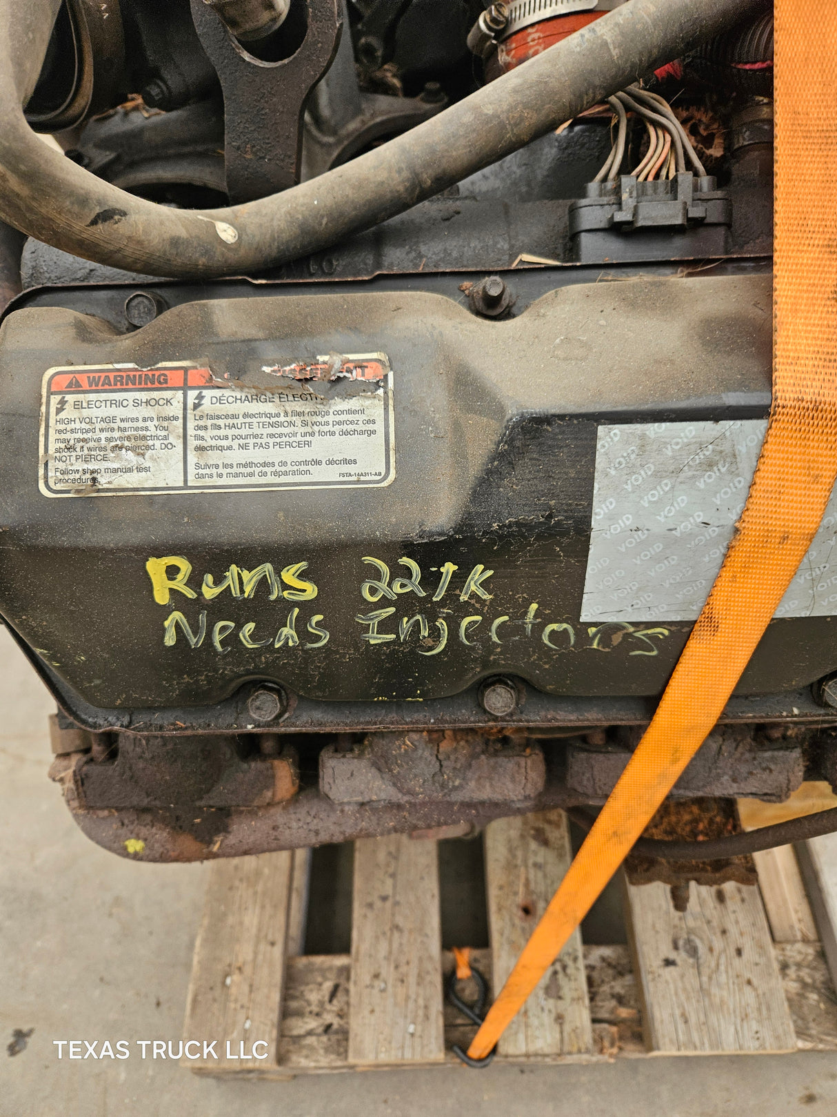 1999-2003 7.3L Power Stroke Diesel Engine Ford Super Duty Runs needs injectors