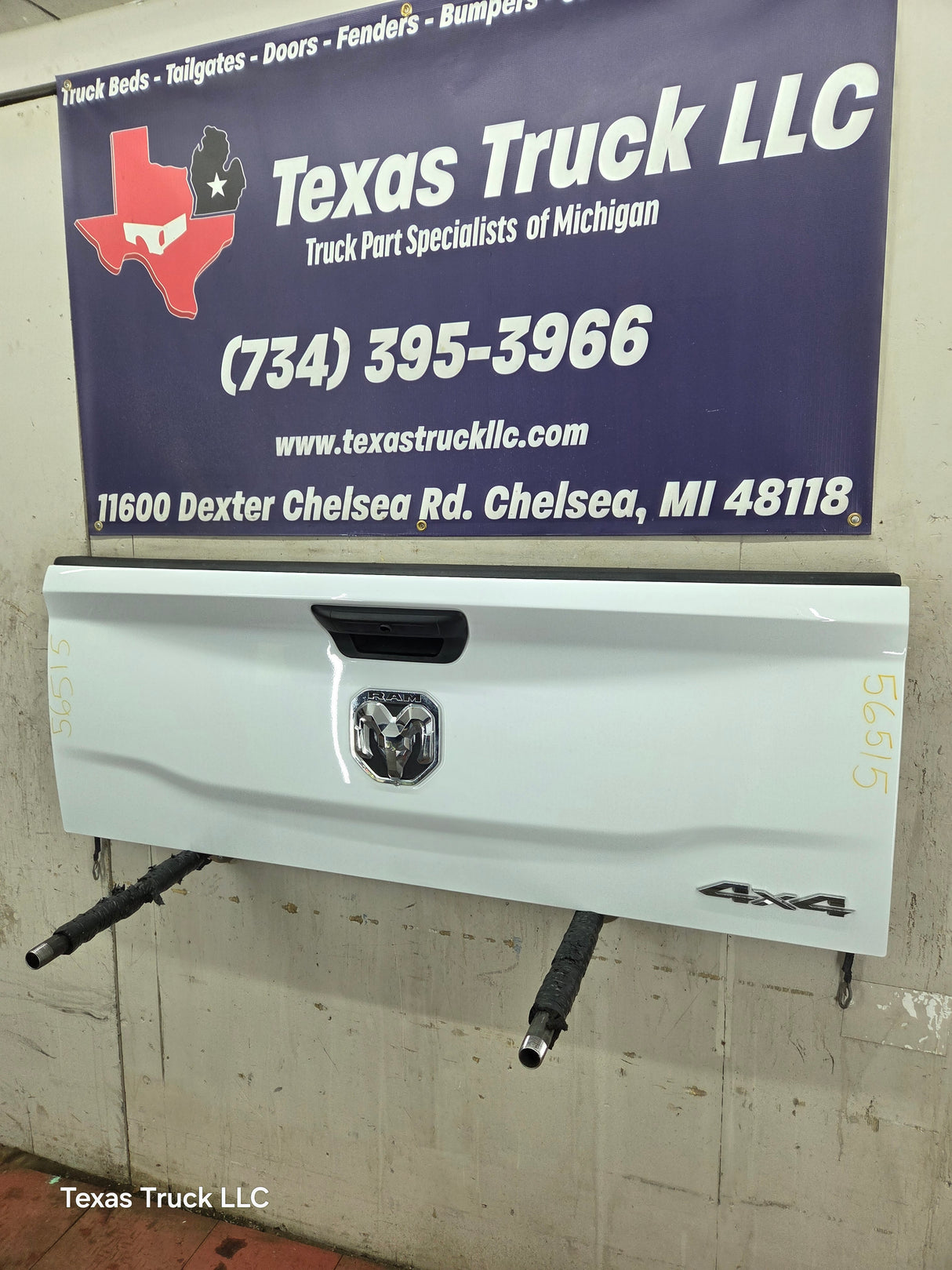 2019-2025 Dodge Ram 2500 3500 4500 5th Gen Tailgate - White