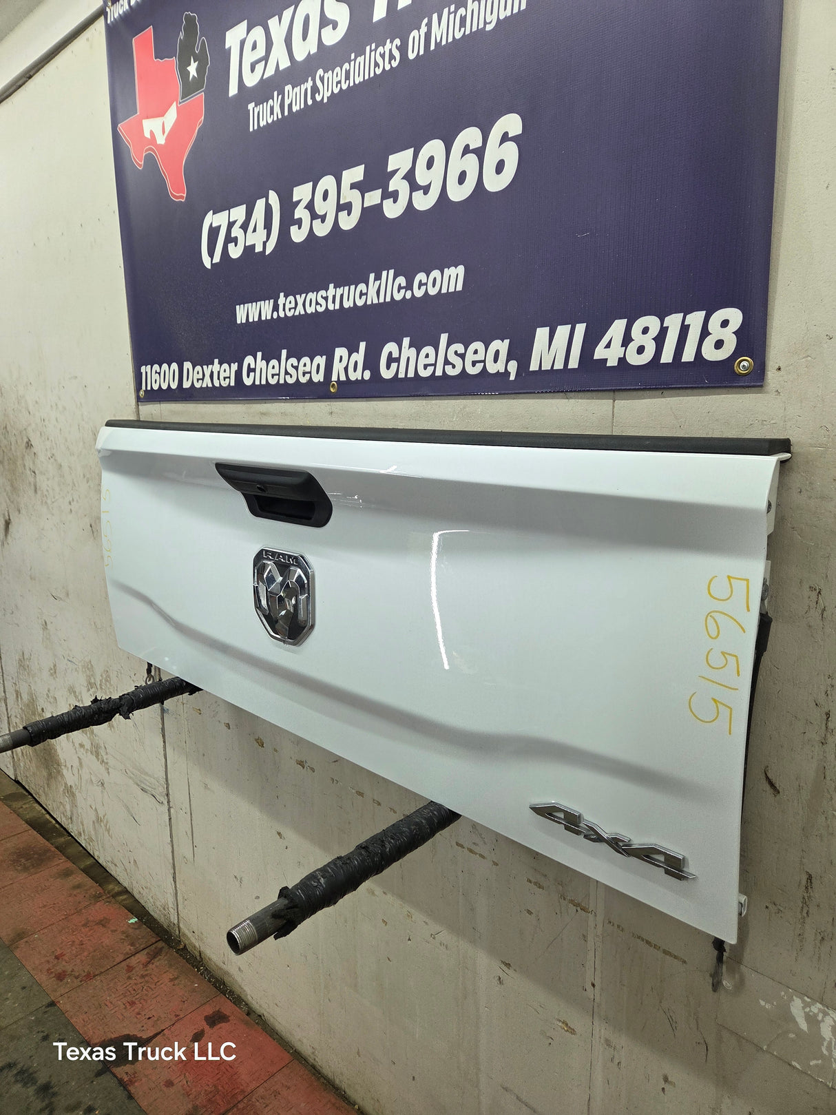 2019-2025 Dodge Ram 2500 3500 4500 5th Gen Tailgate - White