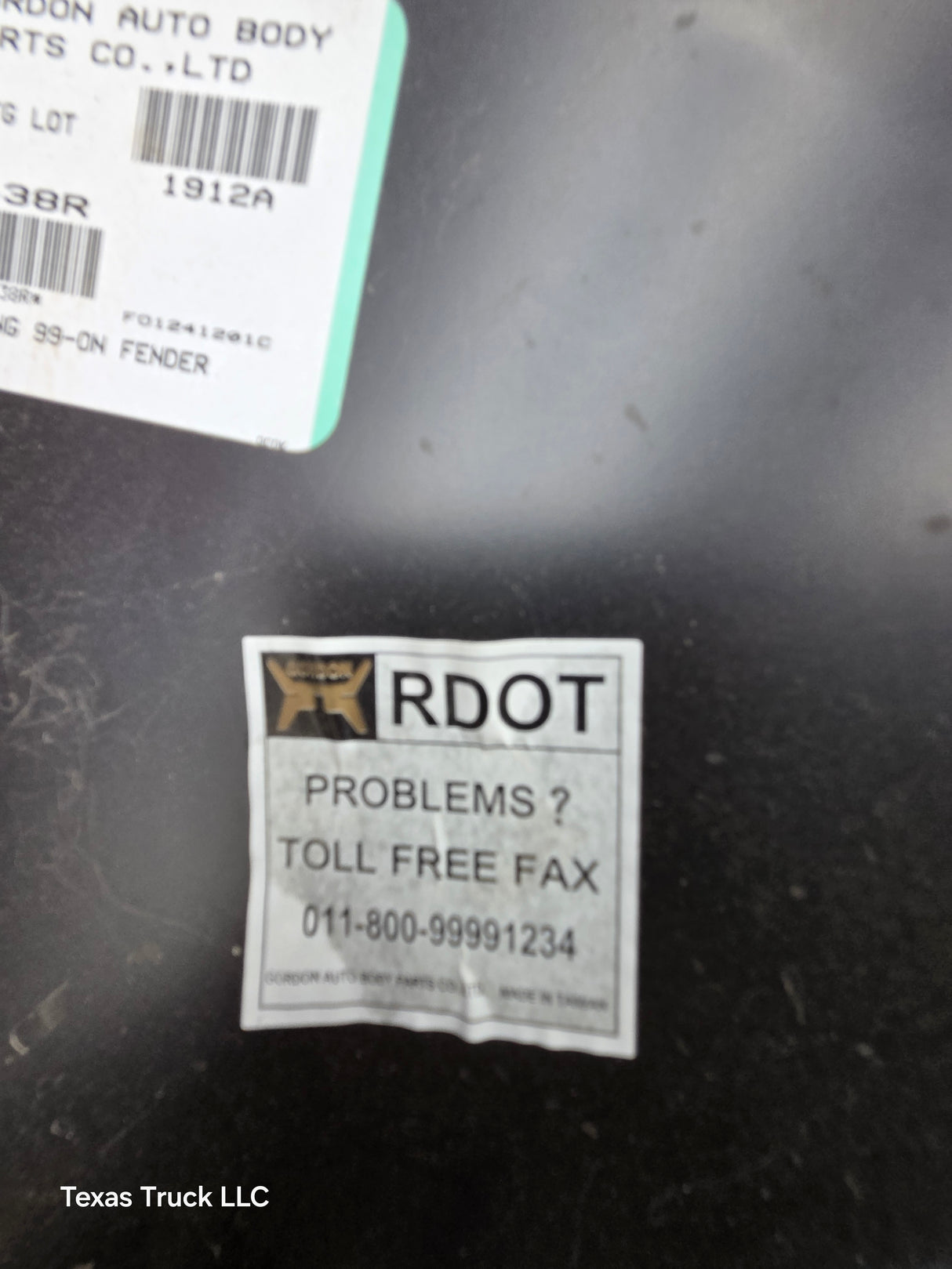 1999-2004 Ford Mustang Passenger Side RH Front Fender