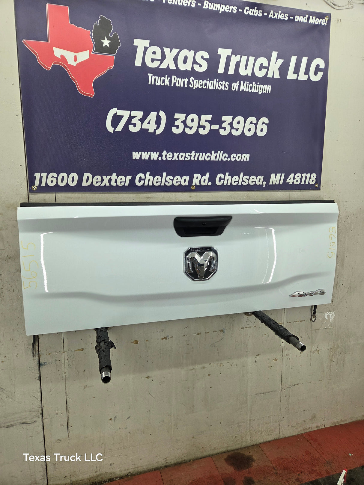 2019-2025 Dodge Ram 2500 3500 4500 5th Gen Tailgate - White