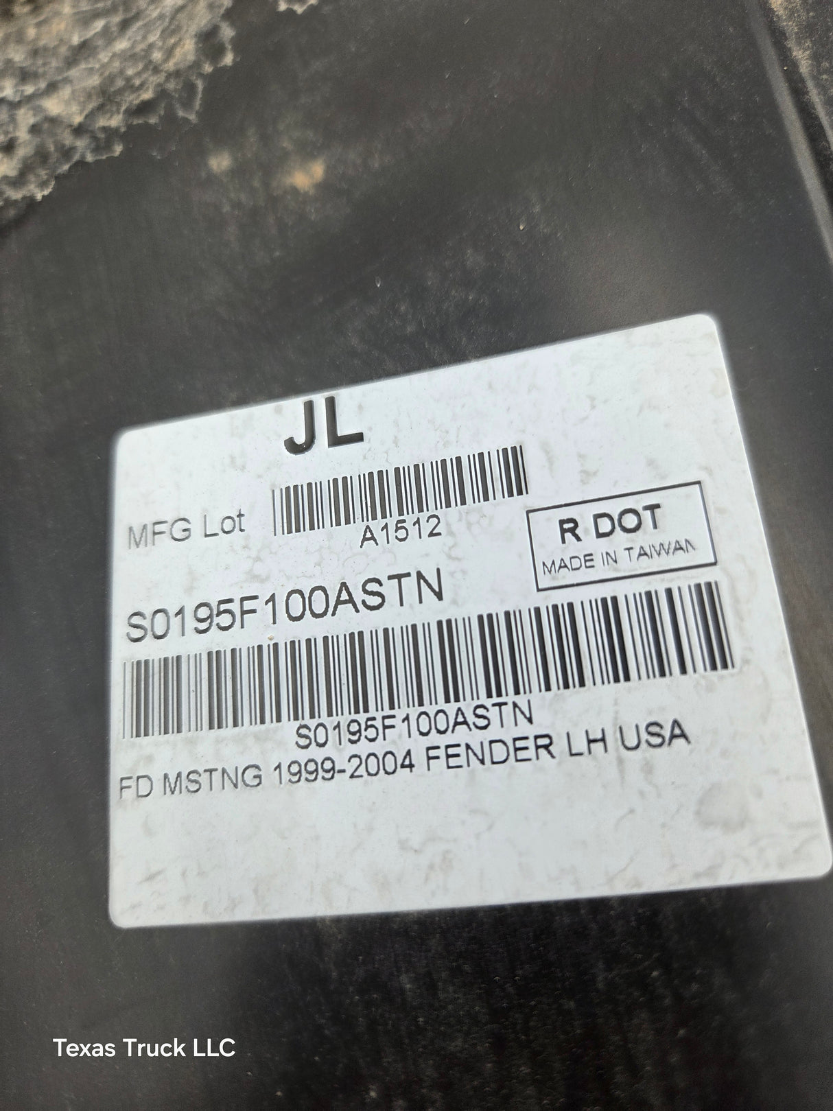 1999-2004 Ford Mustang Driver Side LH Front Fender