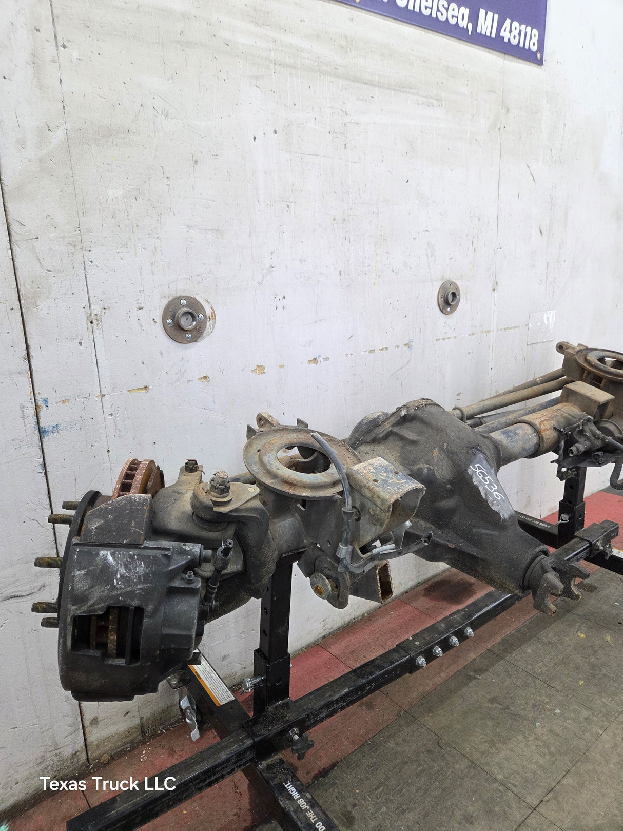 1999 Dodge Ram 2500 4wd Spicer 60 Front Axle Assembly 4.09 Ratio