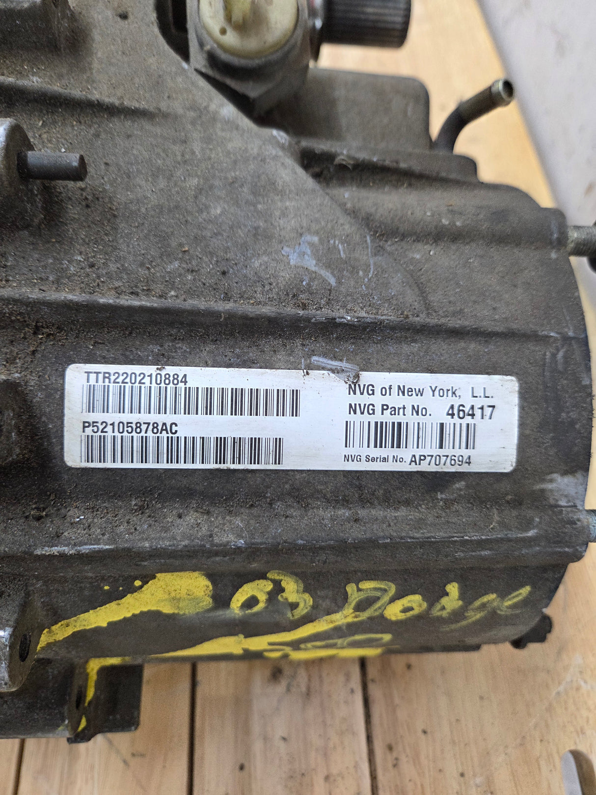 2002-2003 Dodge Ram 1500 3rd gen Manual Shift Transfer Case 241