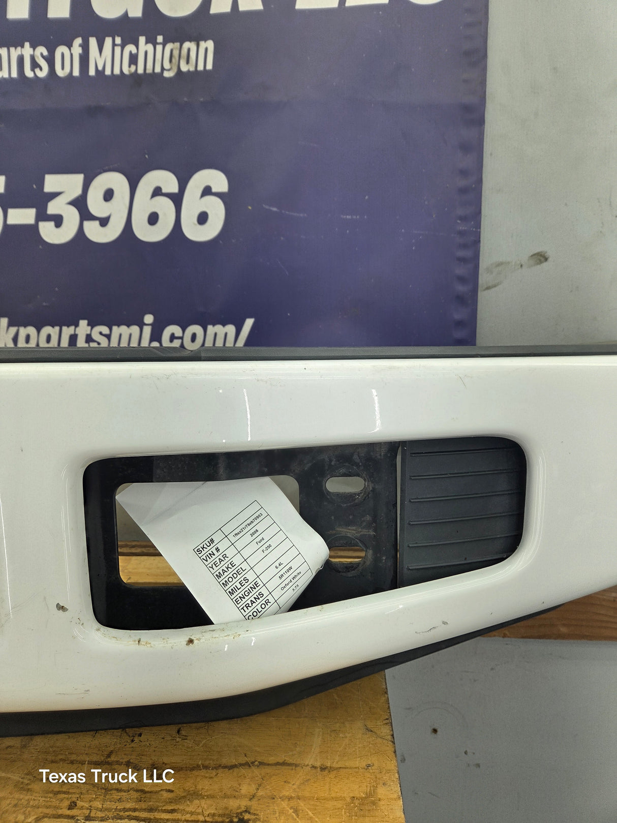 2008-2010 Ford Super Duty Front Bumper F250 F350 - Oxford White