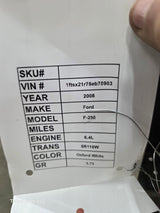 2008-2010 Ford Super Duty F250 F350 RH Passenger Side Fender - Oxford White