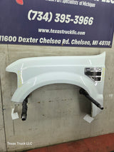 2008-2010 Ford Super Duty F250 F350 LH Driver Side Fender - Oxford White