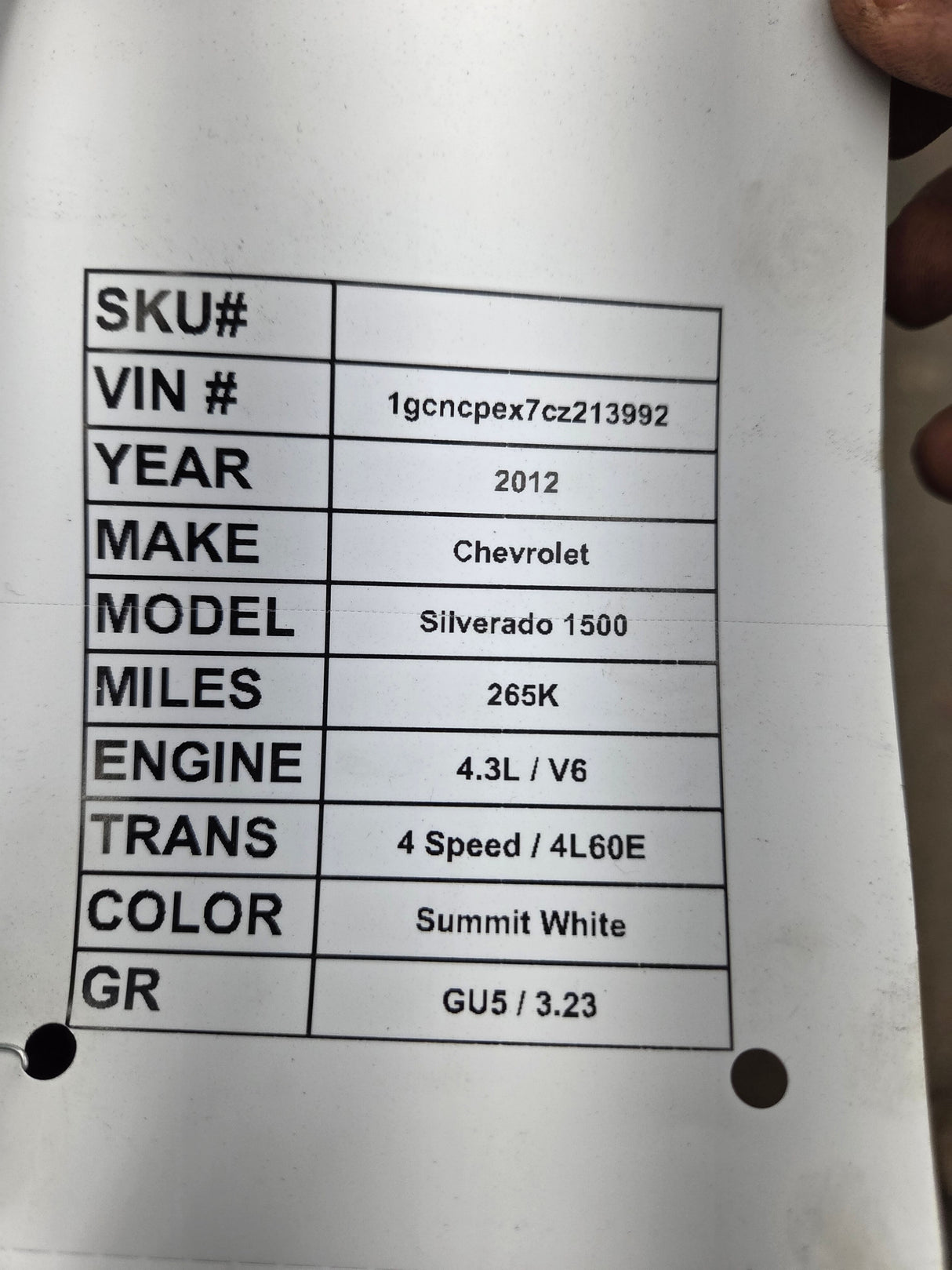 2007-2013 Chevrolet Silverado 1500 Black Grill