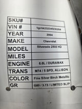 2003-2006 Chevrolet Silverado 1500 2500 'Cateye' NON HD Grill OEM - Chrome