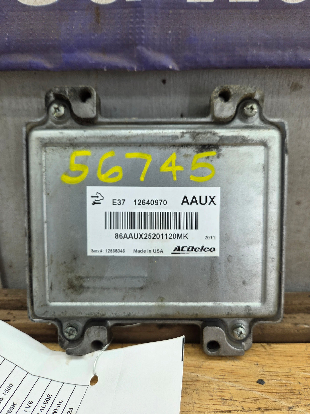 2010-2013 Chevrolet Silverado 1500 4.3L PCM AAUX / 12640970