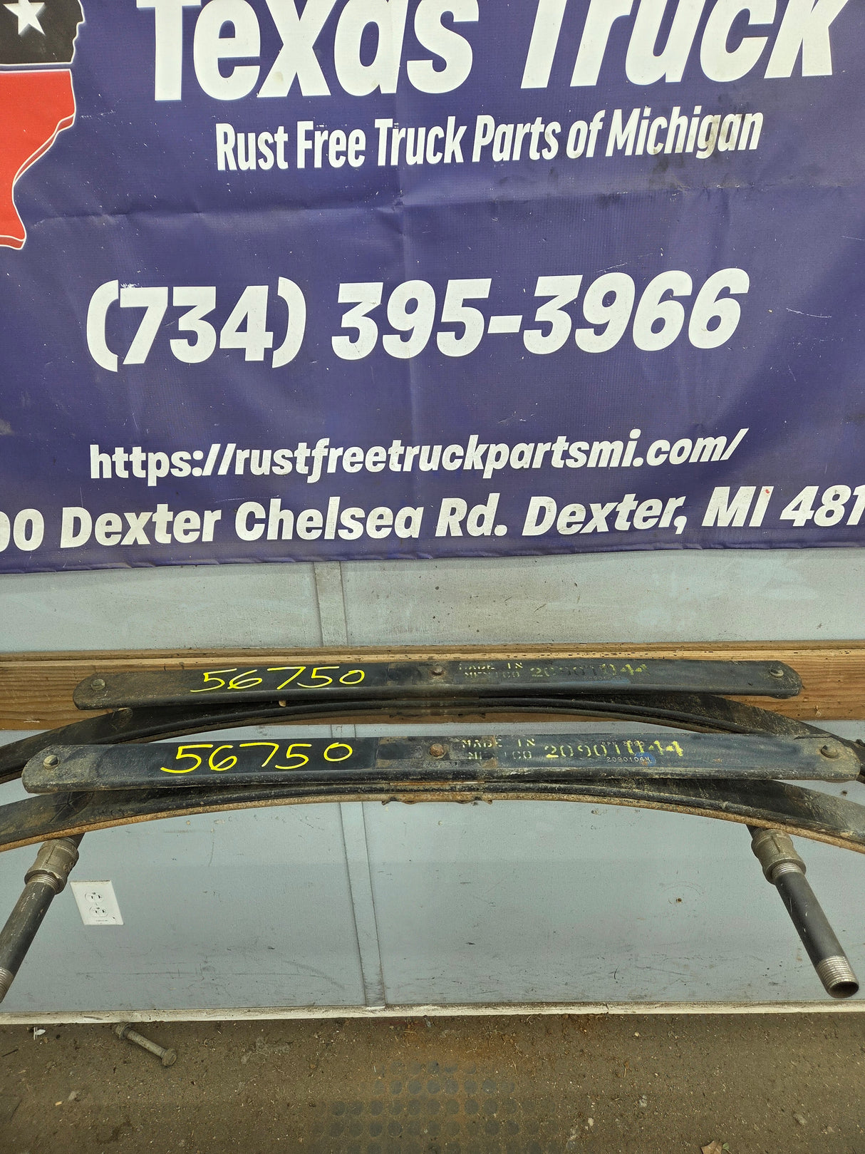 2007-2013 Chevrolet Silverado / GMC Sierra 1500 Rear Leaf Spring - Pair 20901044 RPN 3400