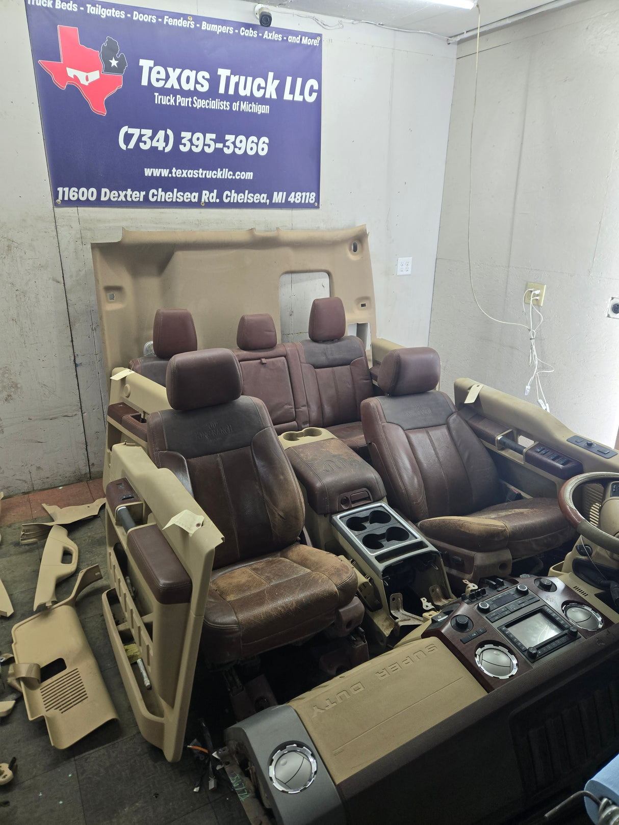 2011-2012 Ford F250 F350 F450 F550 Super Duty Crew Cab Complete King Ranch Interior