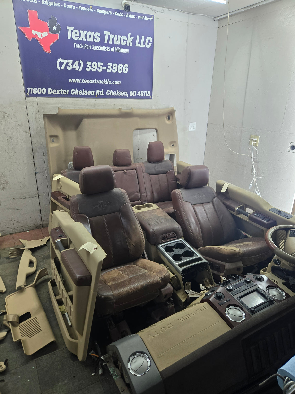 2011-2012 Ford F250 F350 F450 F550 Super Duty Crew Cab Complete King Ranch Interior