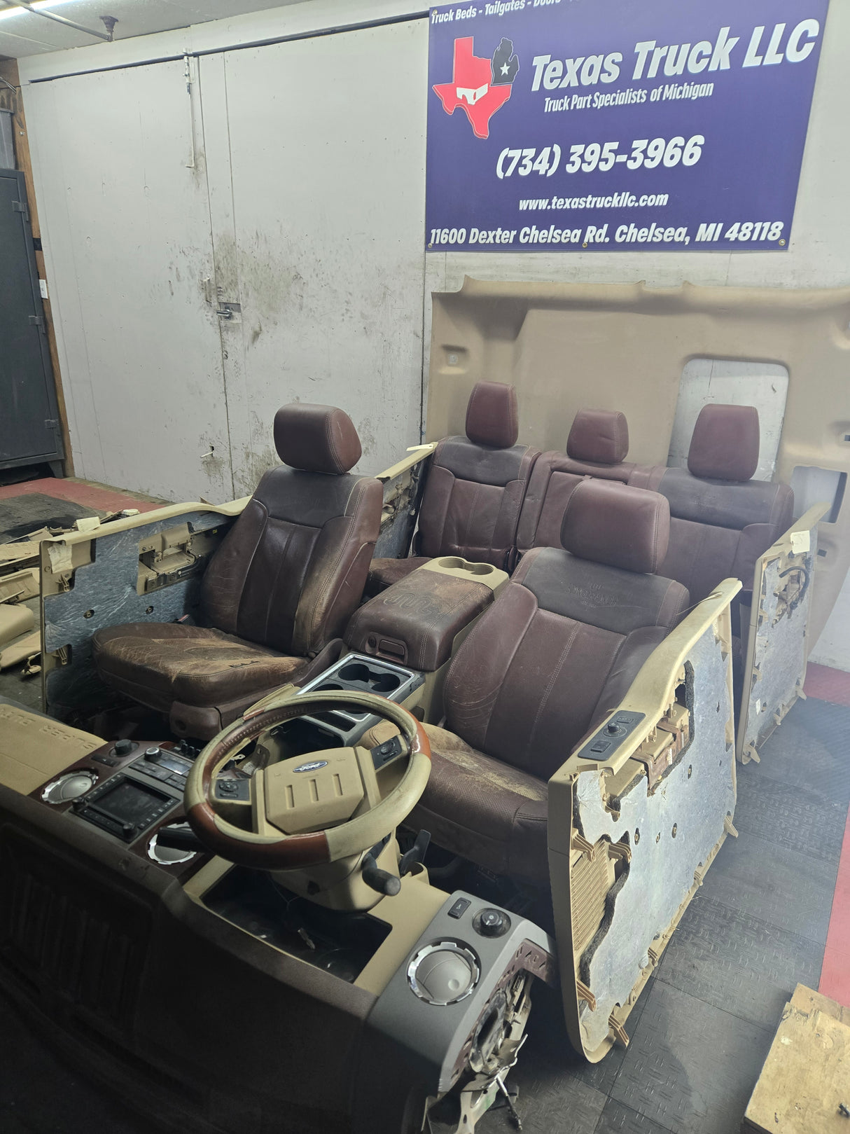 2011-2012 Ford F250 F350 F450 F550 Super Duty Crew Cab Complete King Ranch Interior