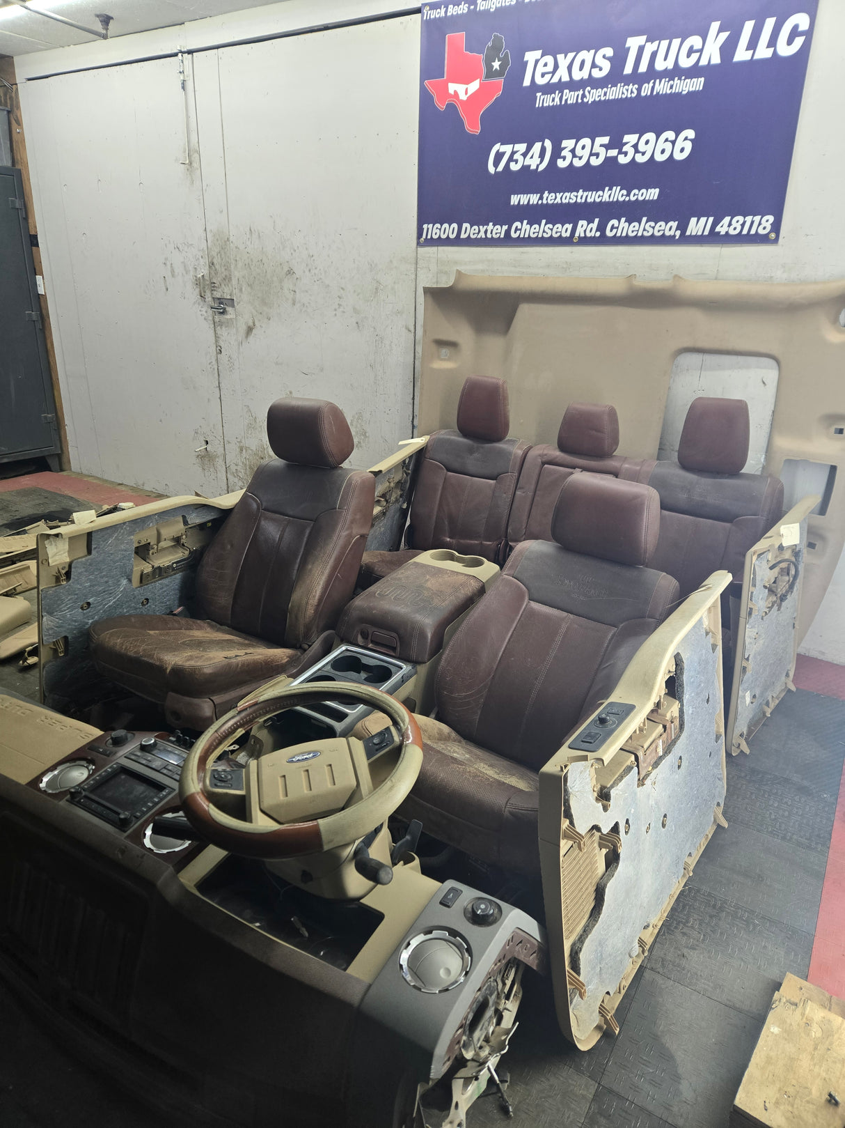 2011-2012 Ford F250 F350 F450 F550 Super Duty Crew Cab Complete King Ranch Interior