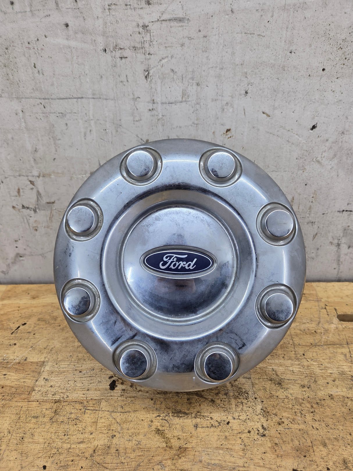 2008-2016 Ford Super Duty F350 Rear DUALLY Hub Cap Chrome Center Cap 8 LUG