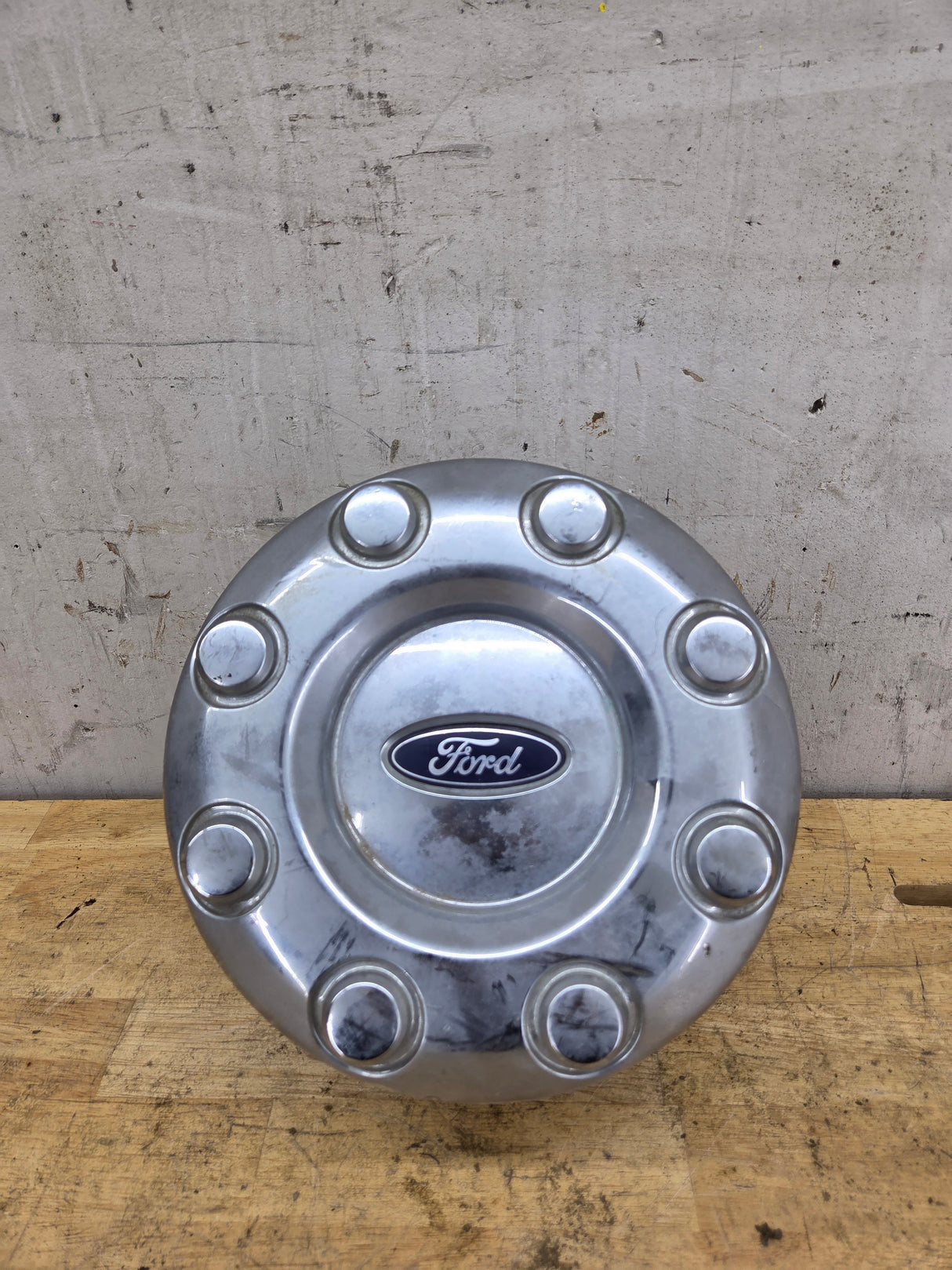 2008-2016 Ford Super Duty F350 Rear DUALLY Hub Cap Chrome Center Cap 8 LUG