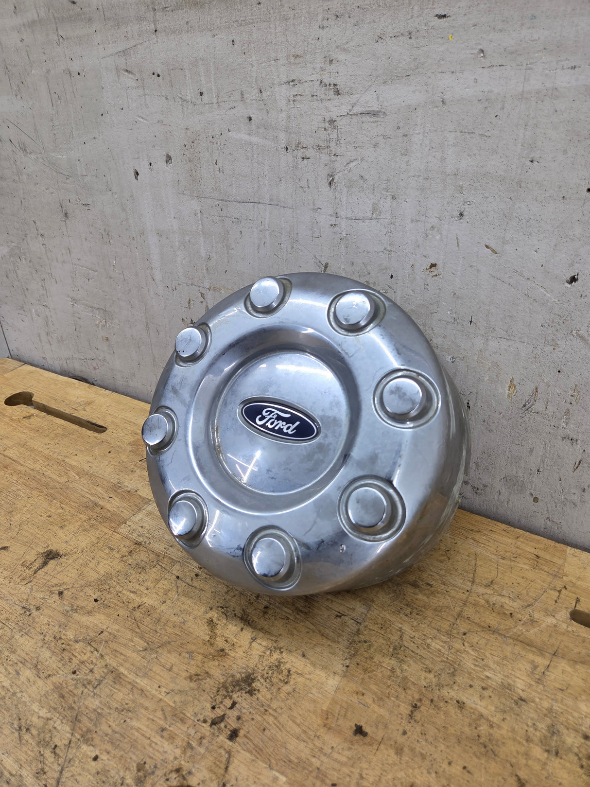 2008-2016 Ford Super Duty F350 Rear DUALLY Hub Cap Chrome Center Cap 8 LUG