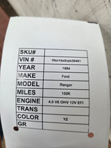 1993-1997 Ford Ranger Passenger Side Front Fender RH