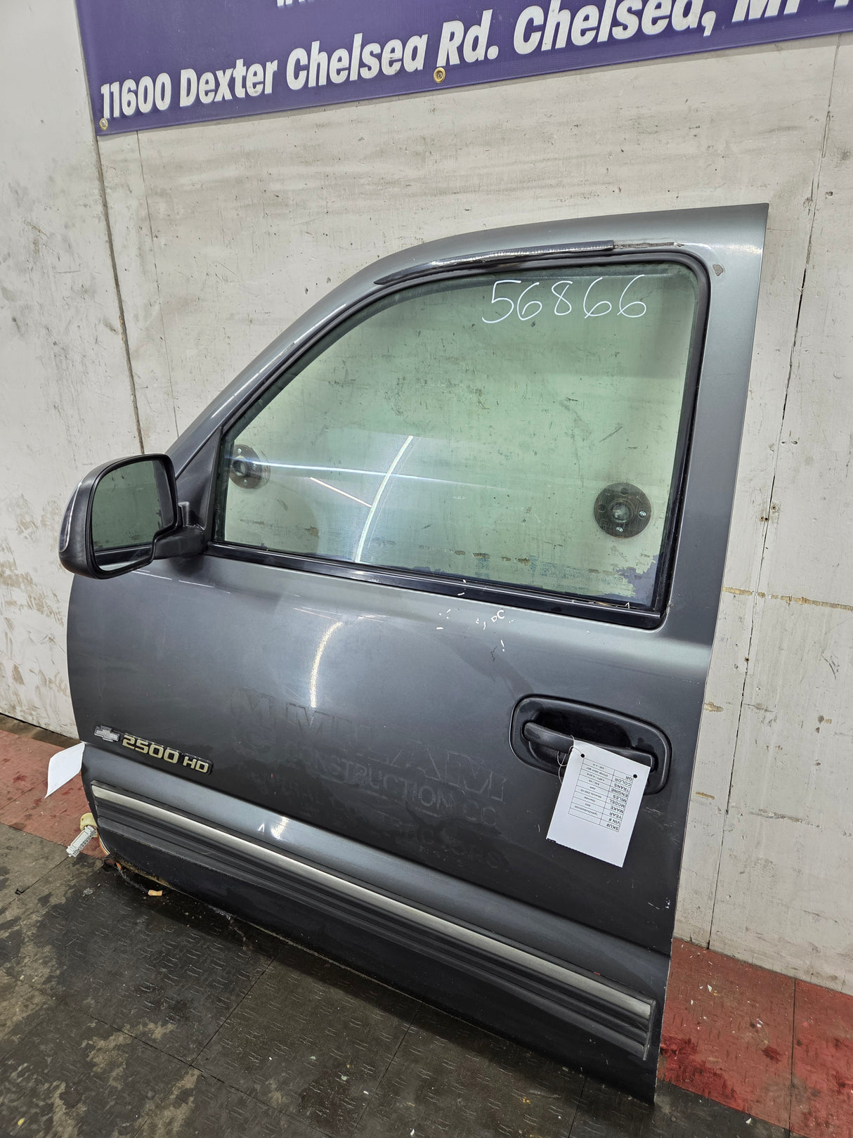 1999-2006 Chevrolet Silverado / GMC Sierra 1500 2500 3500 HD Driver Side Front Door LH - Grey