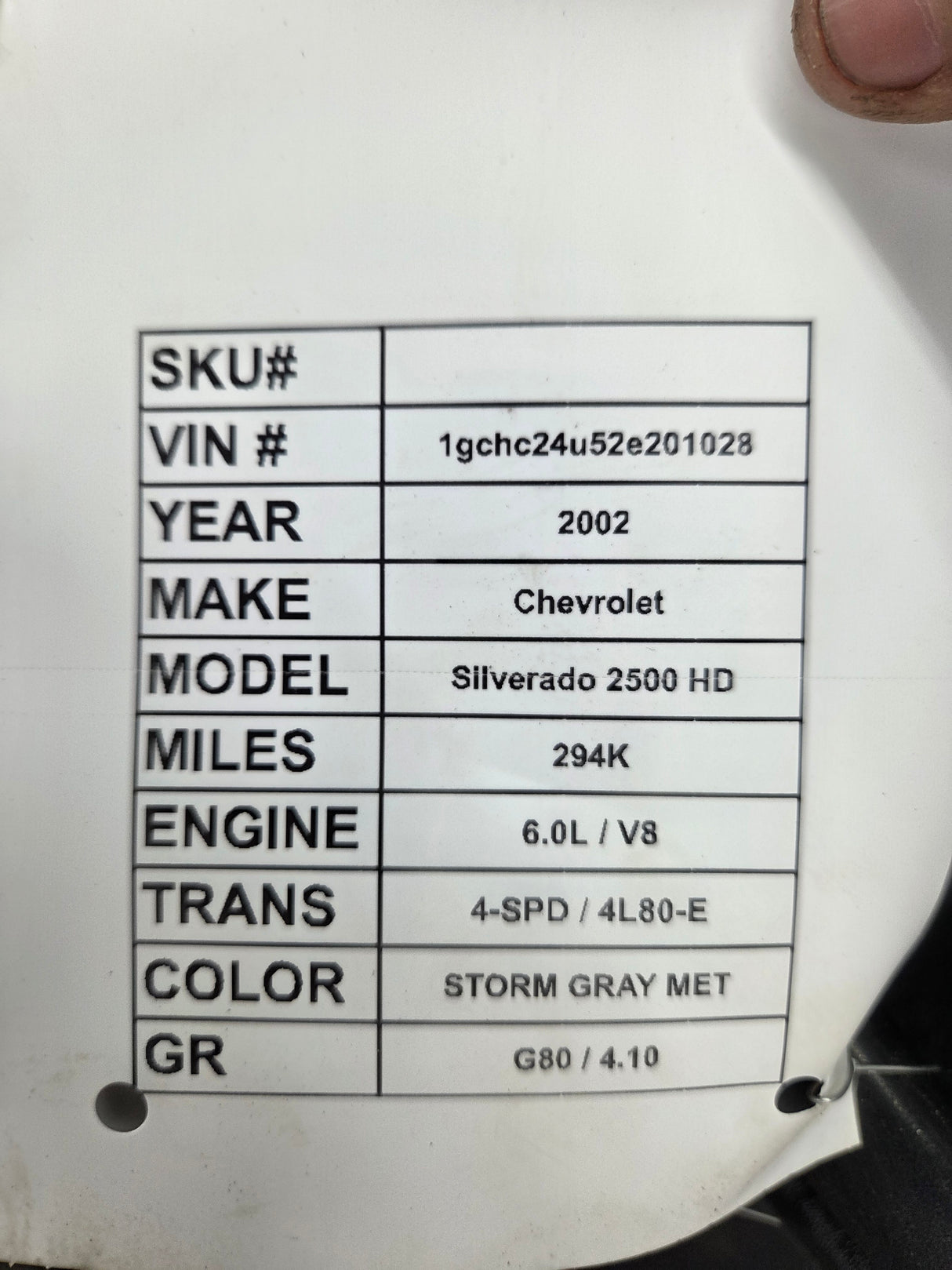 1999-2006 Chevrolet Silverado / GMC Sierra 1500 2500 3500 HD Driver Side Front Door LH - Grey