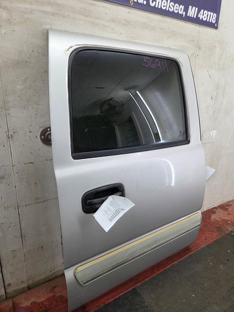 1999-2006 Chevrolet Silverado / GMC Sierra 1500 2500 3500 HD Rear Passenger side Crew Cab rear door RH - Fine Silver Birch Metallic