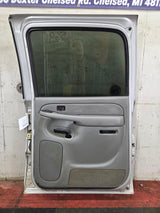 1999-2006 Chevrolet Silverado / GMC Sierra 1500 2500 3500 HD Rear Passenger side Crew Cab rear door RH - Fine Silver Birch Metallic